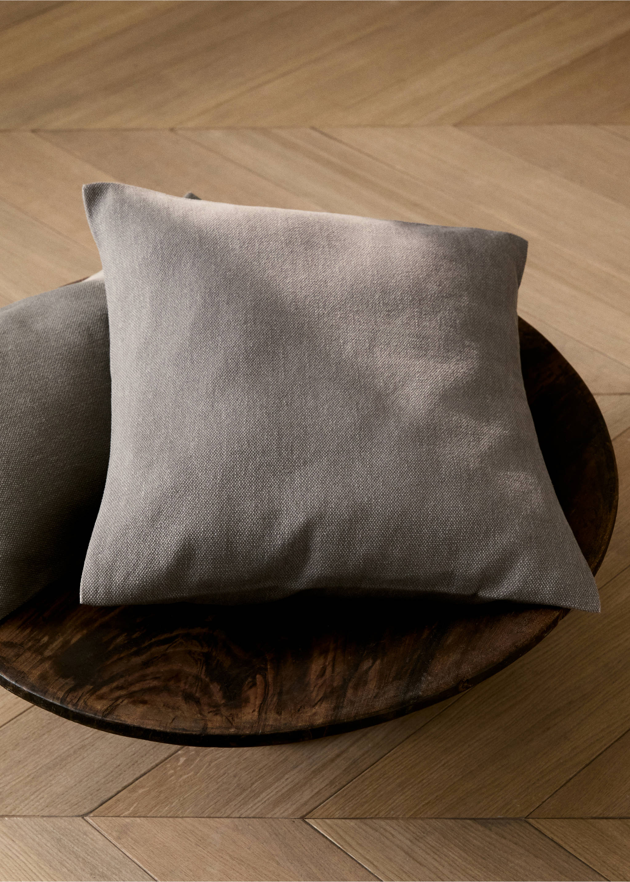 Housse de coussin structure 45x45 cm - Plan général, Marron clair/pastel. Ref: 87022915-00.
