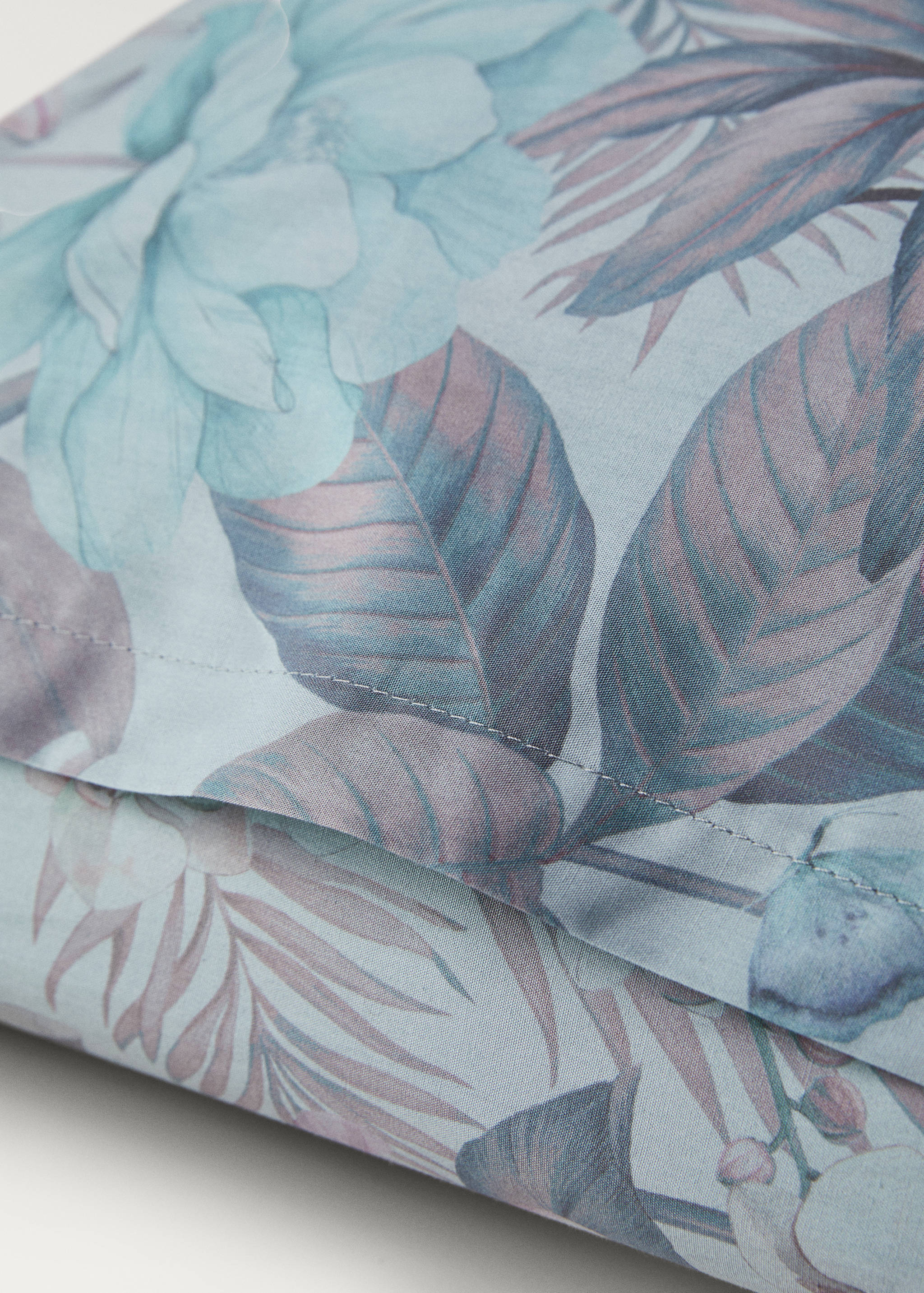 Dos fundas almohada algodón percal estampado flor multicolor 50x75 cm - Detalle del artículo 3