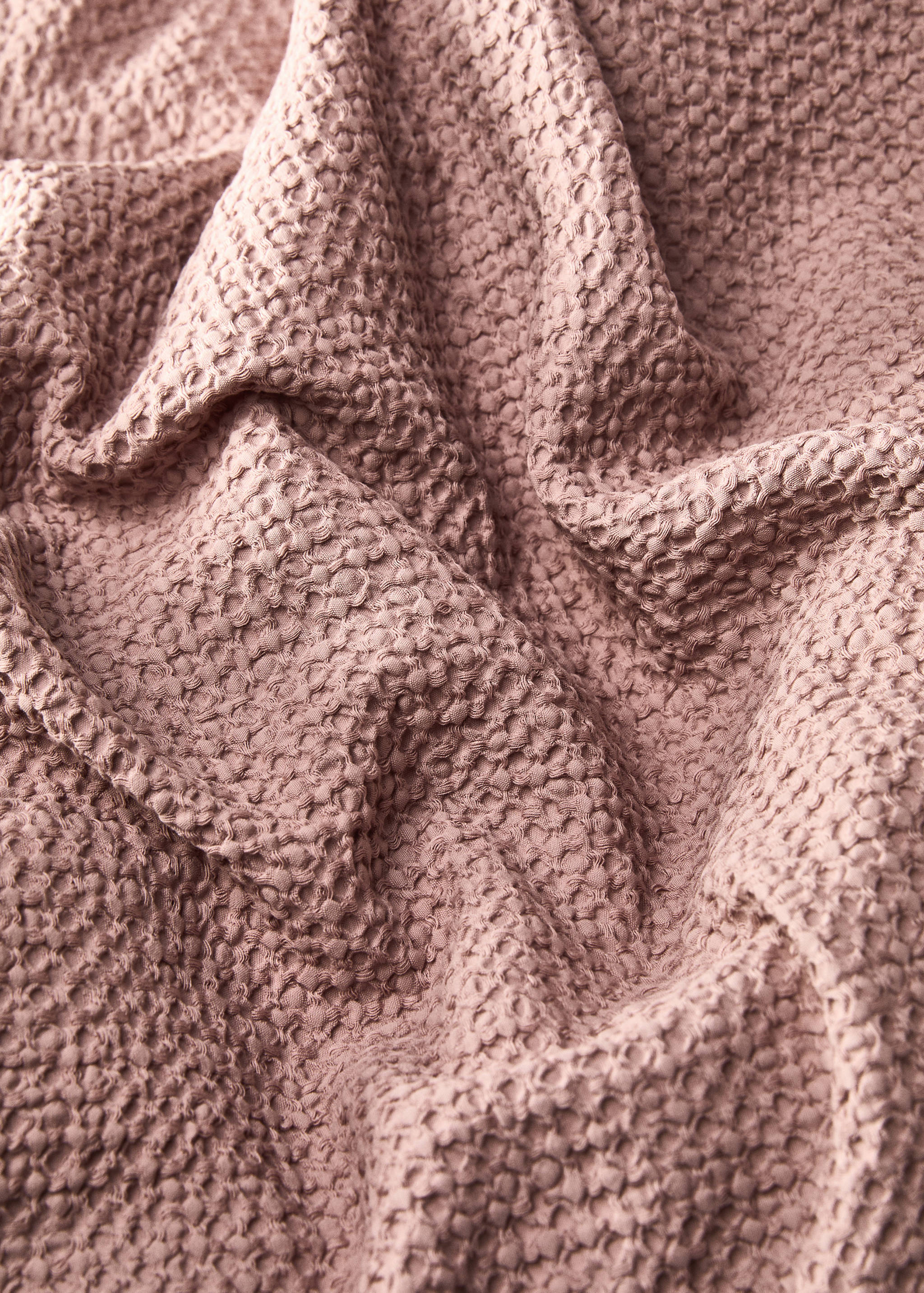 Housse de couette percale de coton rayures gaufré lit 135/140 cm - Détail de l'article 3