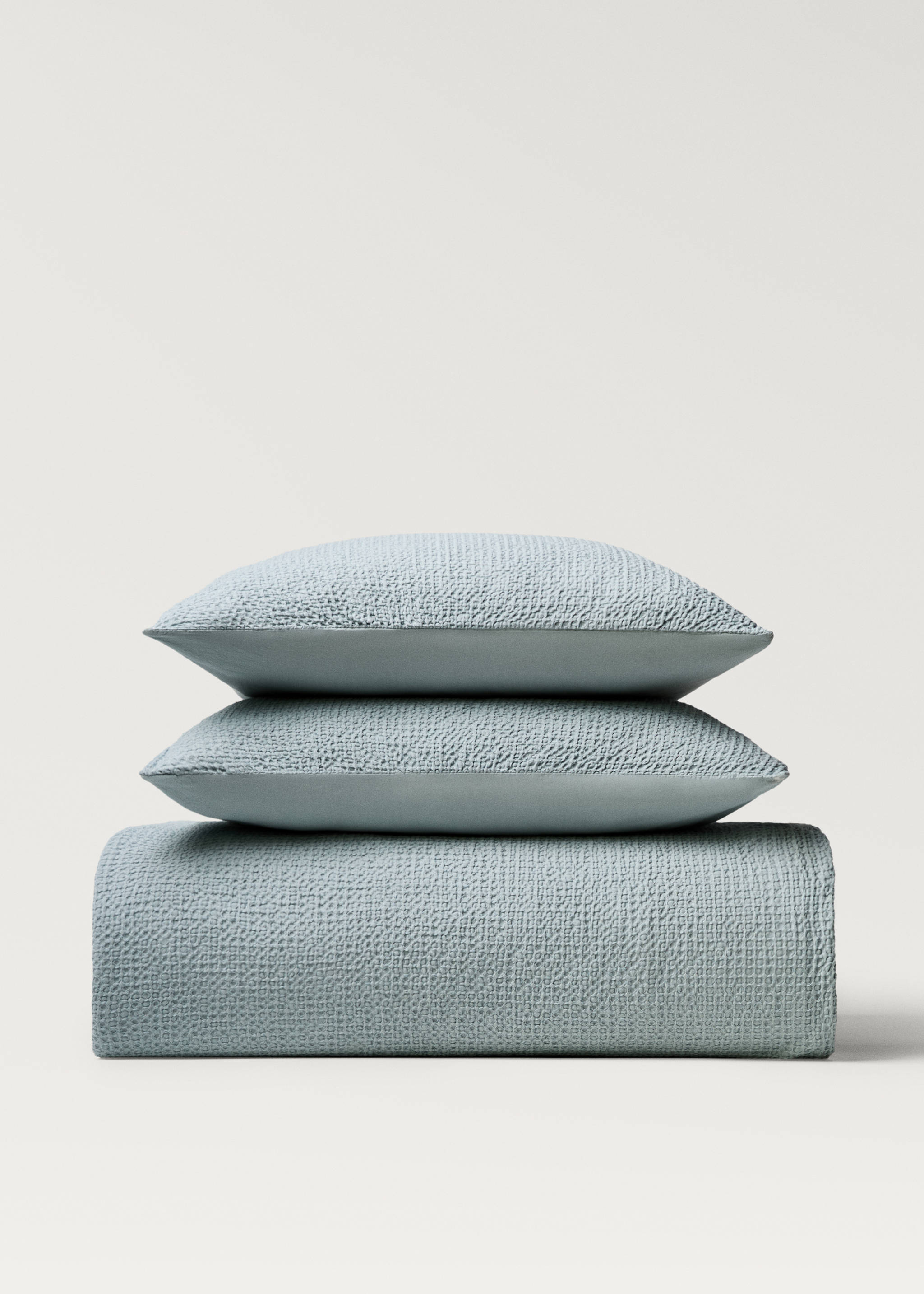 Cotton percale waffle duvet cover Single bed - Article without model