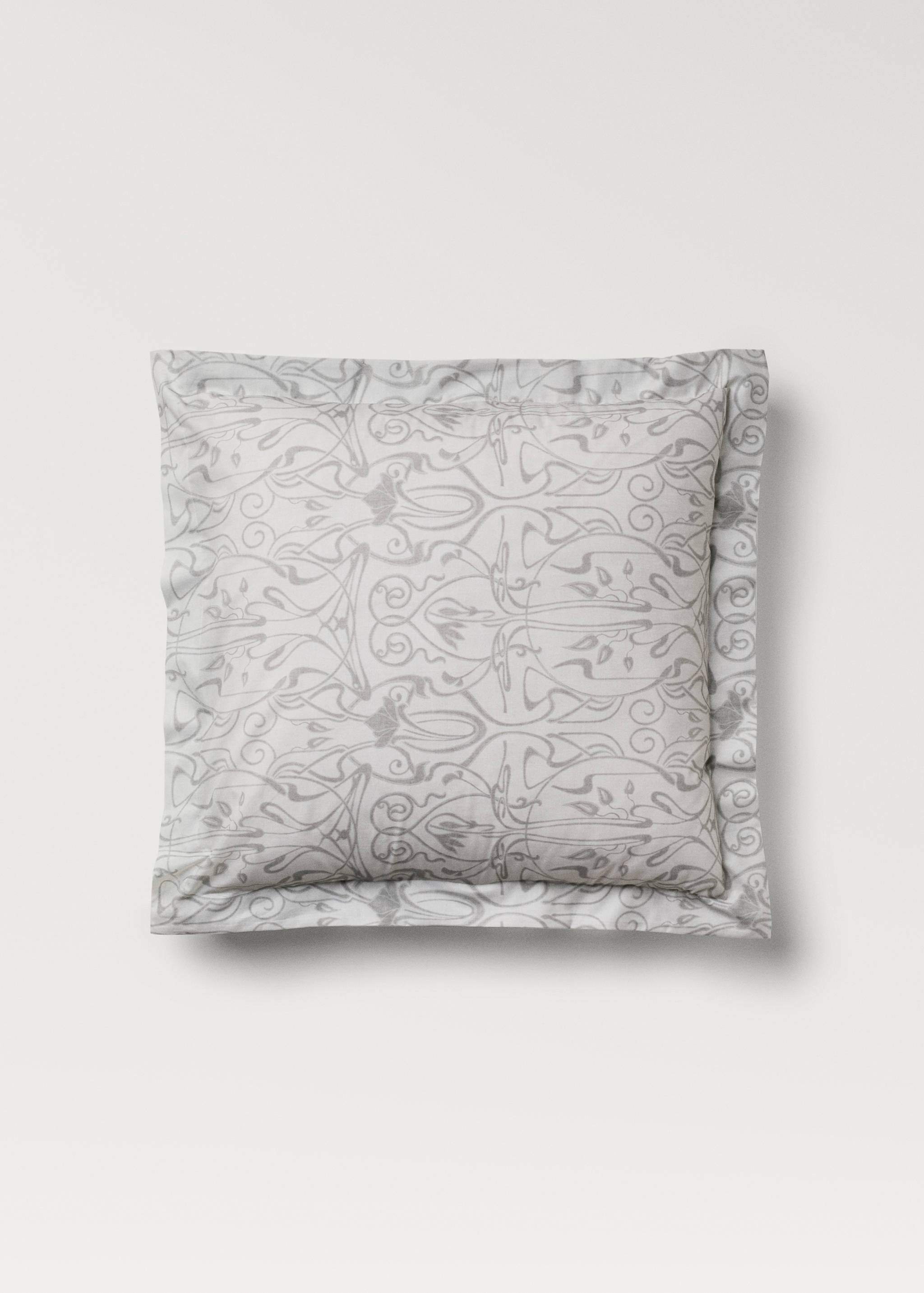 Two cotton percale ornamental-print pillowcases 60x60 cm - Article without model