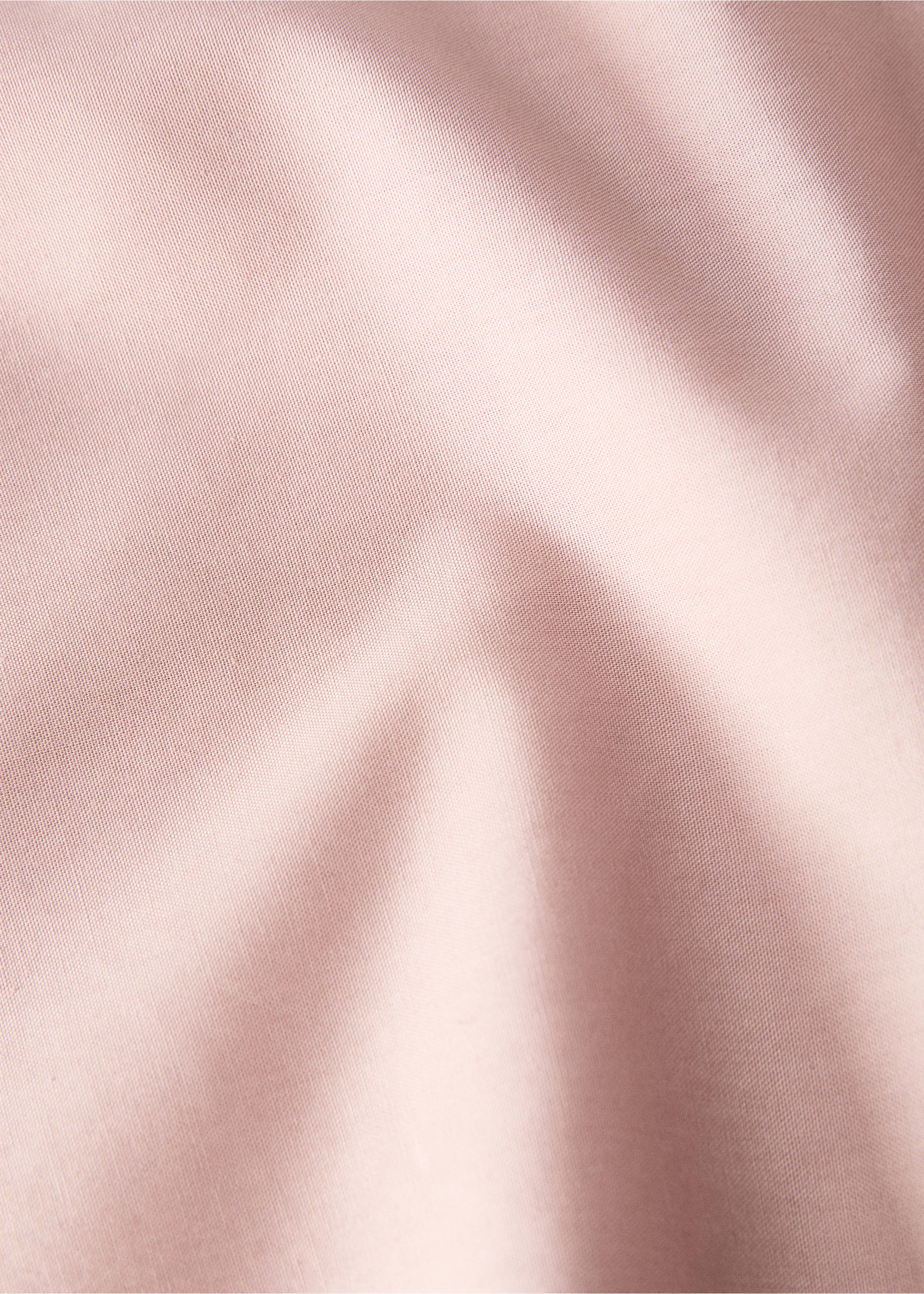 Oberlaken aus Baumwoll-Perkal mit Overlock-Saum für 150/160 cm Bett - Detail des Artikels 3, Rosa. Ref: 87022954-00.
