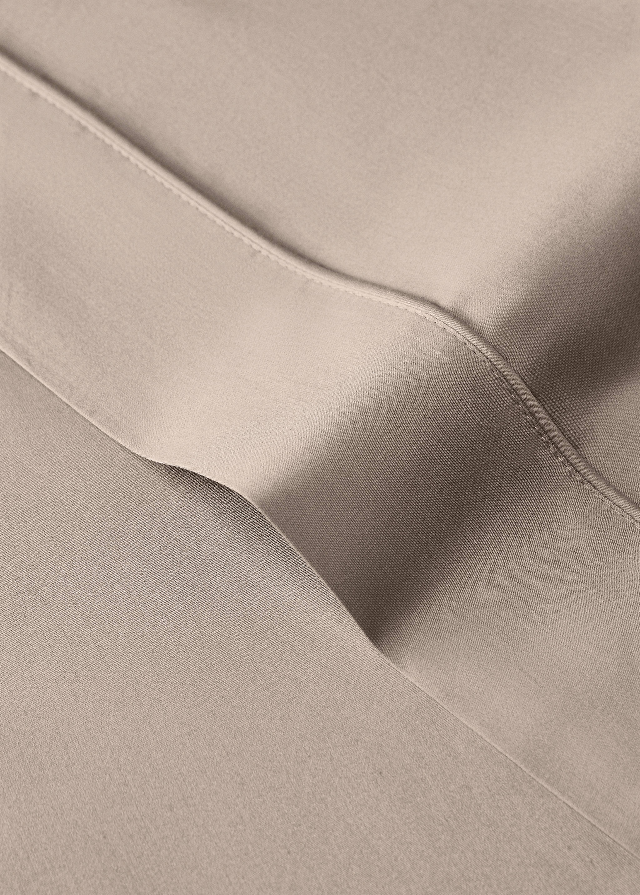 600 threads washed cotton flat sheet Single bed - Details of the article 1
