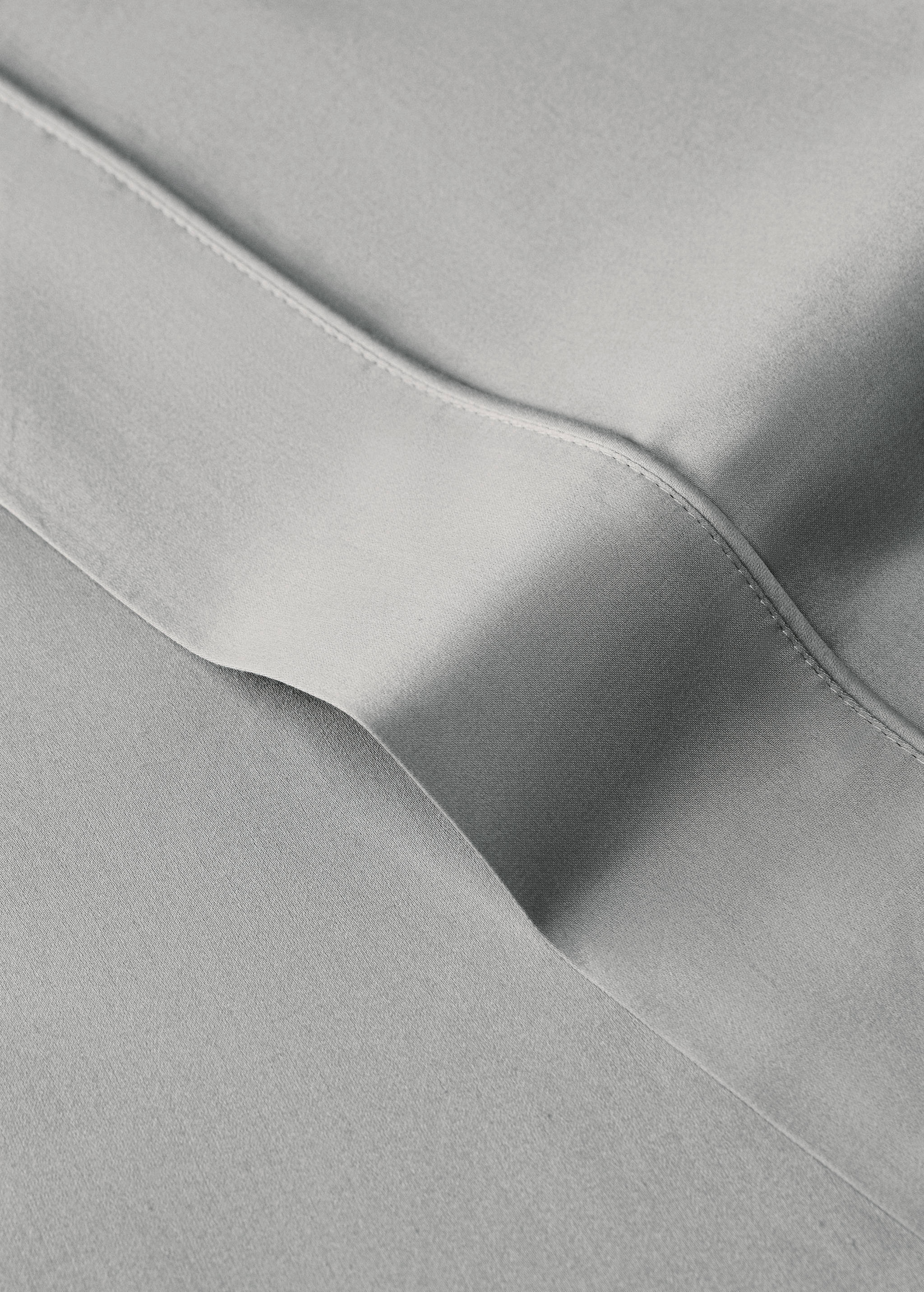 600 threads washed cotton flat sheet Single bed - Details of the article 1