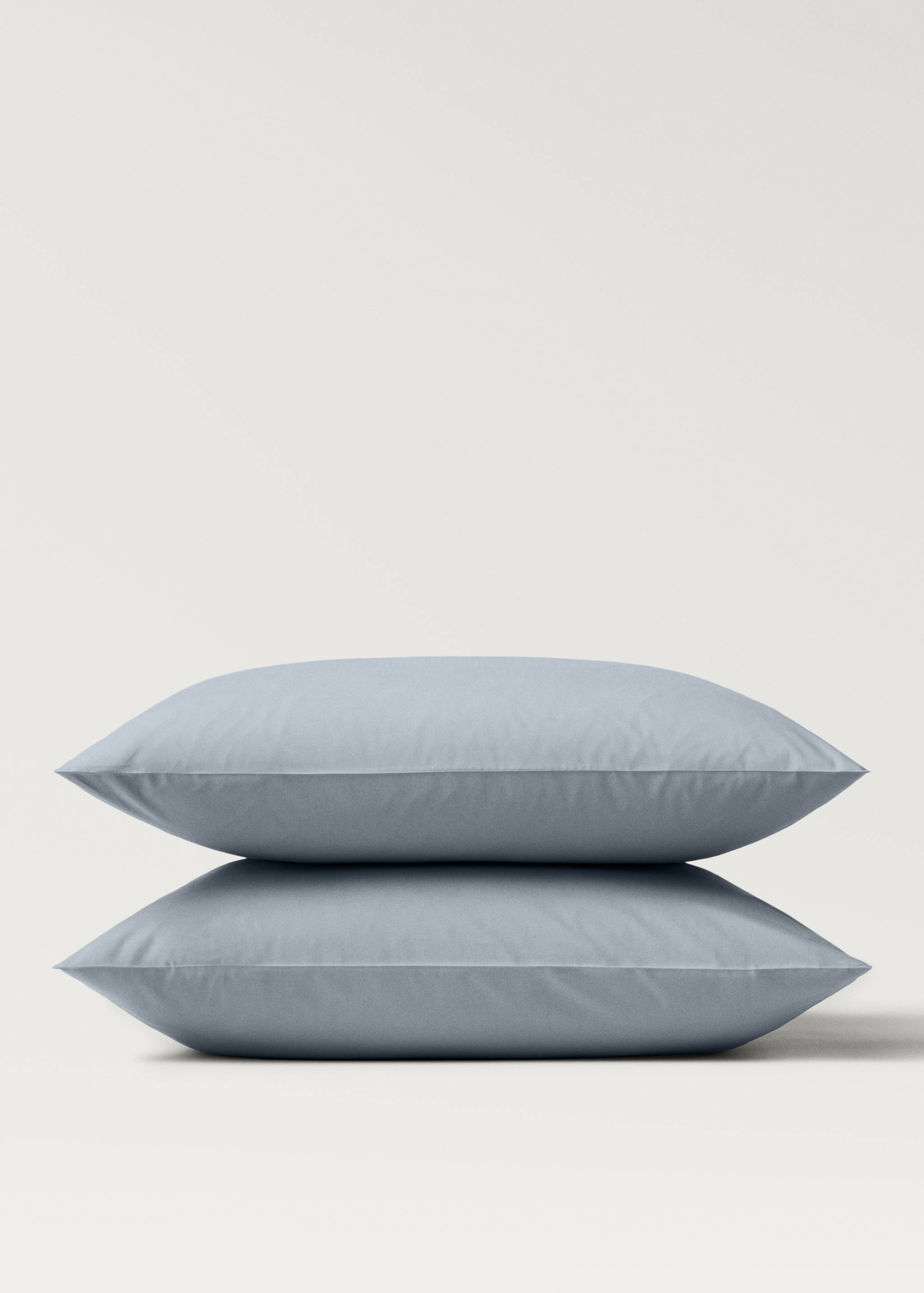 Zwei Kopfkissenbezüge aus Baumwoll-Perkal, 60 x 60 cm - Detail des Artikels 1