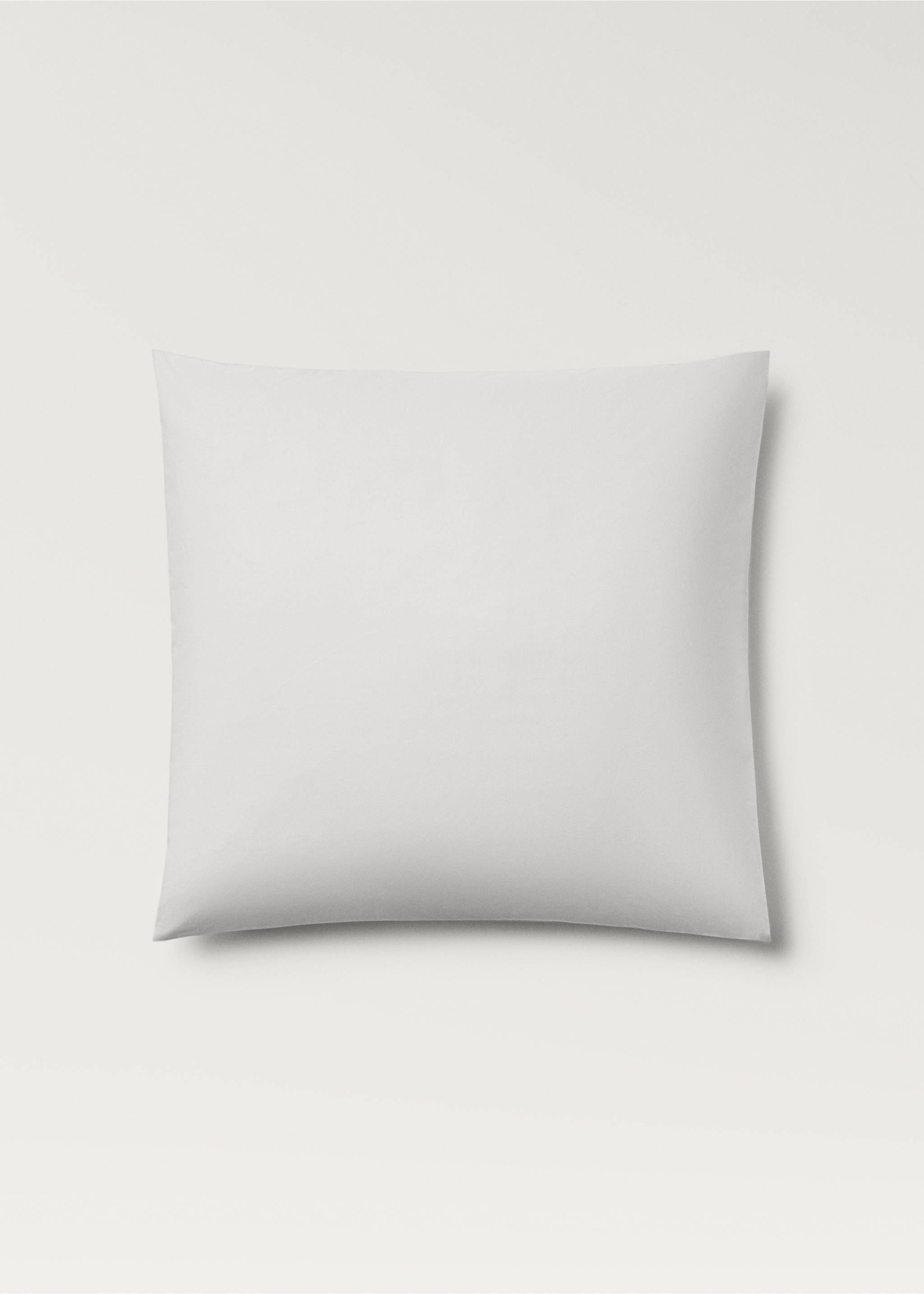 Zwei Kopfkissenbezüge aus Baumwoll-Perkal, 60 x 60 cm - Artikel ohne Model, Hellgrau/Pastellgrau. Ref: 87022967-00.
