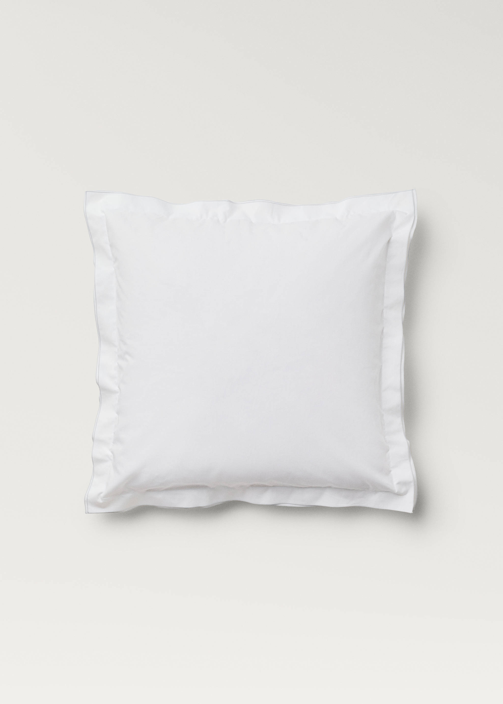 Two cotton percale pillowcases with double overlock 60x60 cm - Article without model