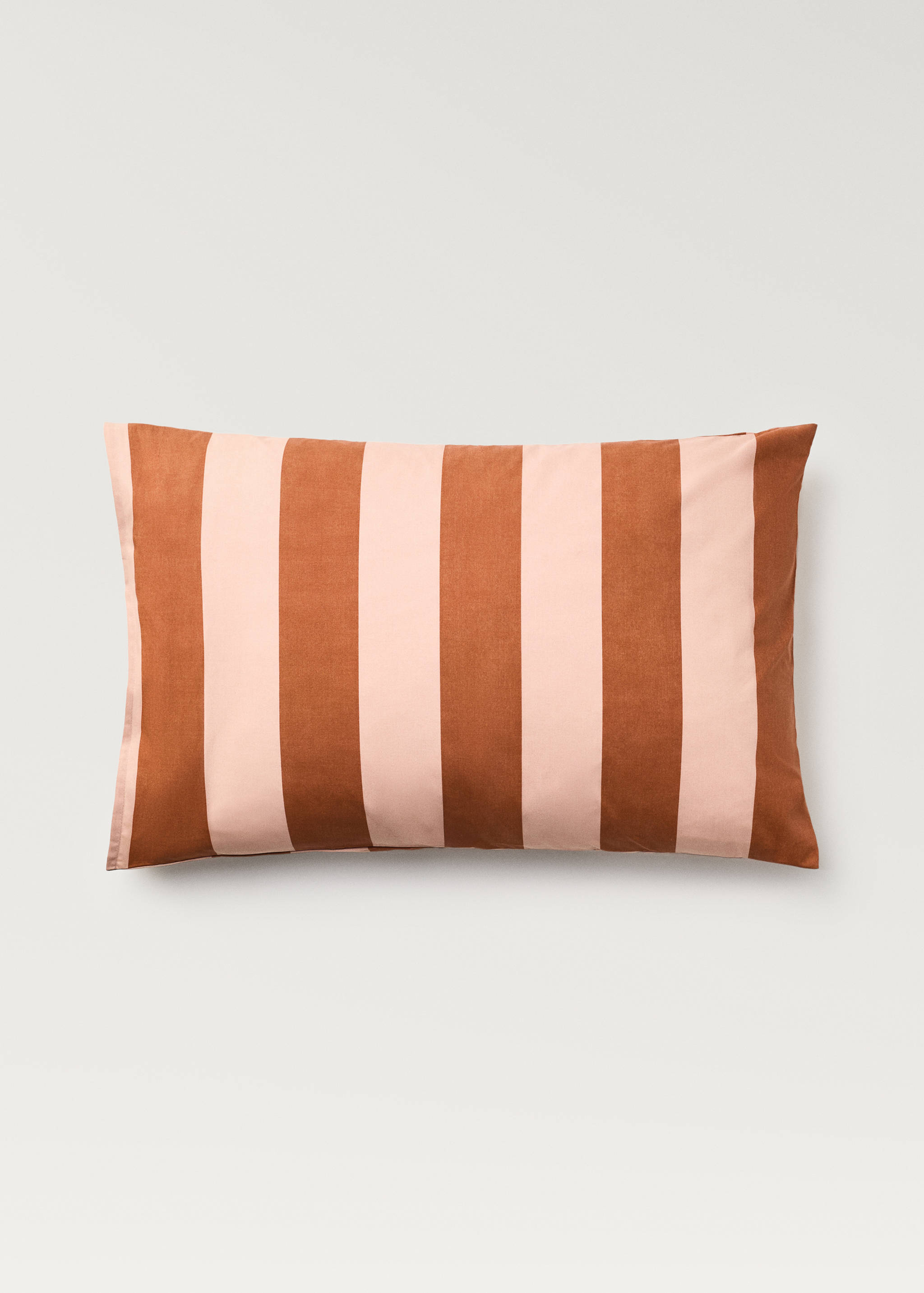 Two cotton percale striped pillowcases 50x75 cm - Article without model