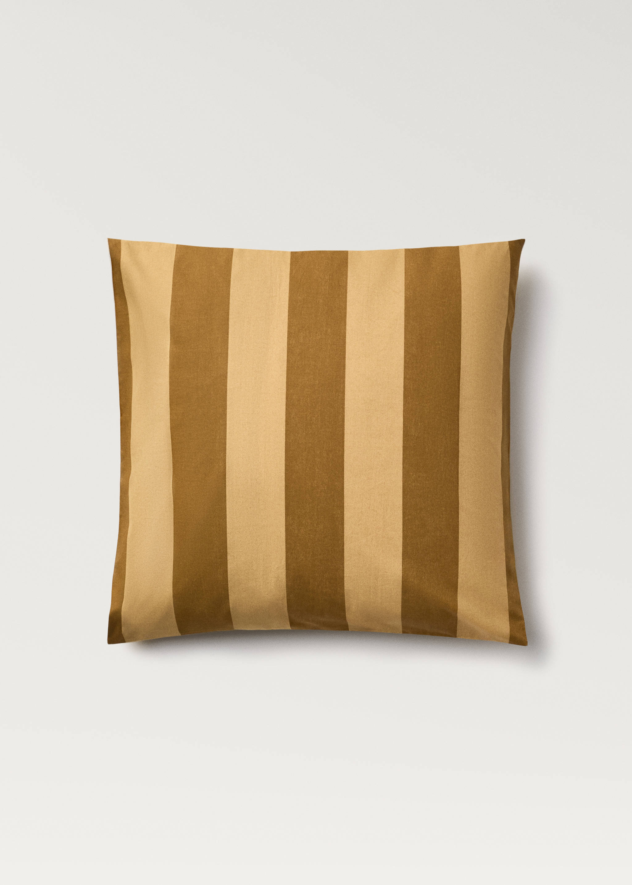 Duas capas de almofada de algodão percal às riscas 60x60 cm - Artigo sem modelo