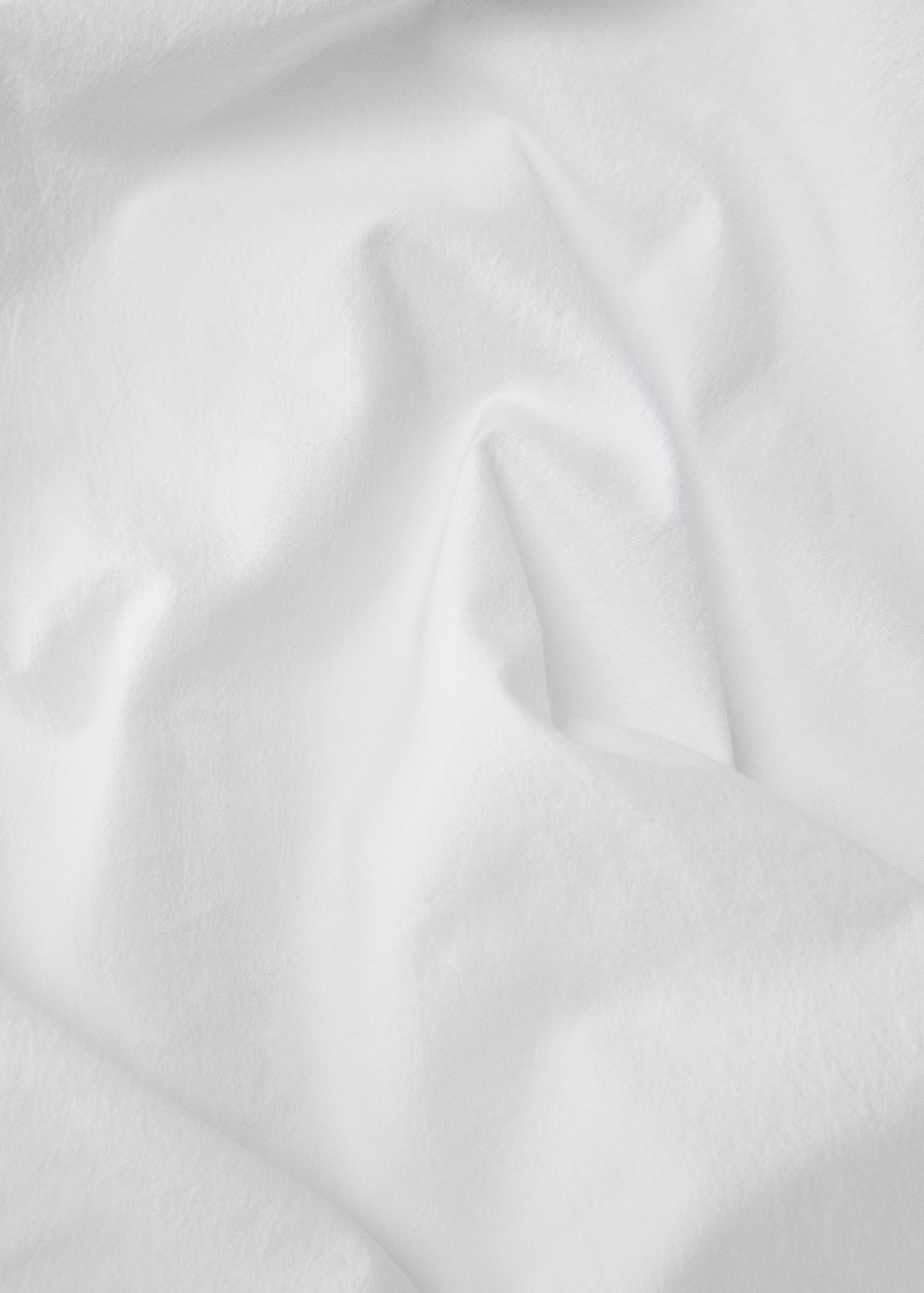 Ruffled washed cotton linen top sheet for 180/200 cm bed - Details of the article 2