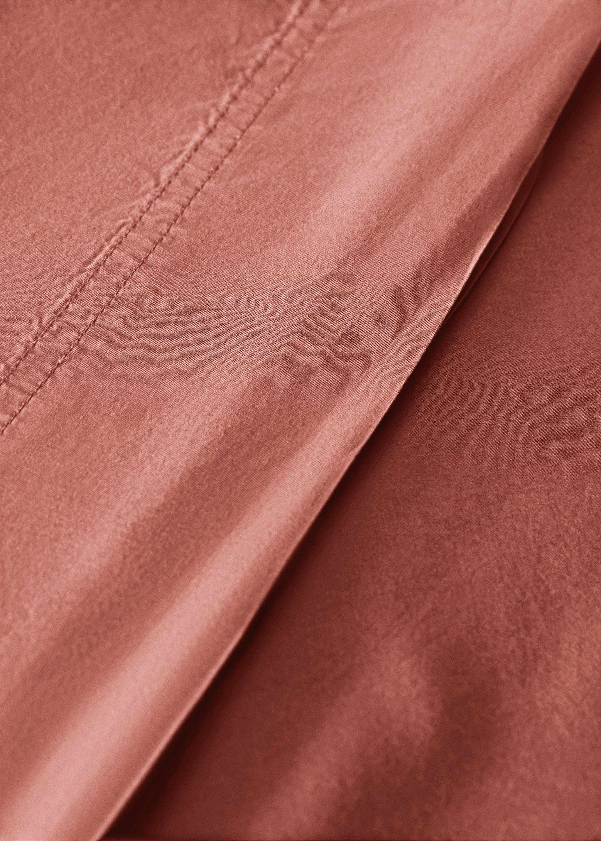 Cotton poplin double-stitched top sheet for 135/140 cm bed - Details of the article 2
