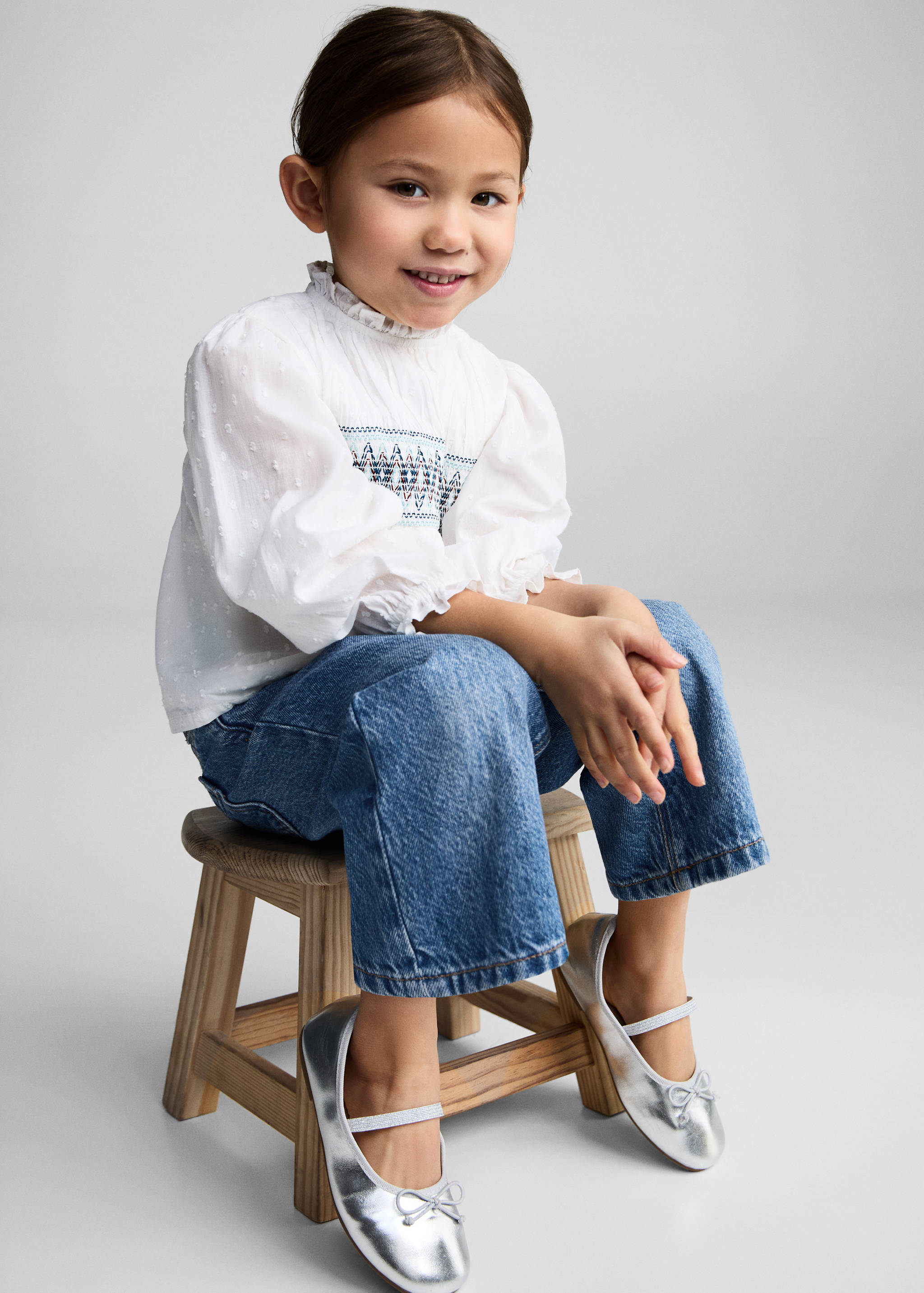 Culotte-Jeans - Mittlere Ansicht