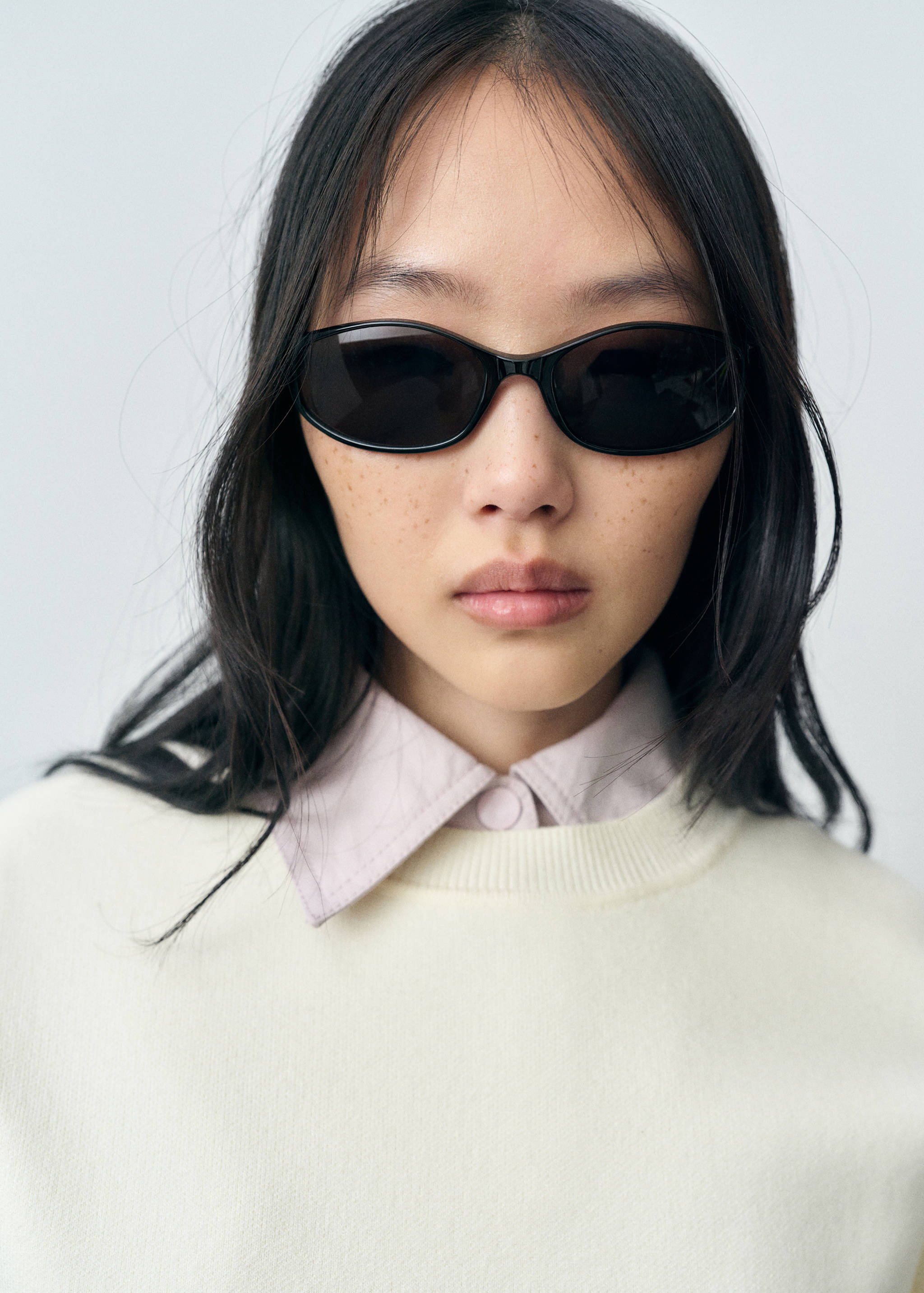 Pull-over maille fine manches courtes - Détail de l'article 1