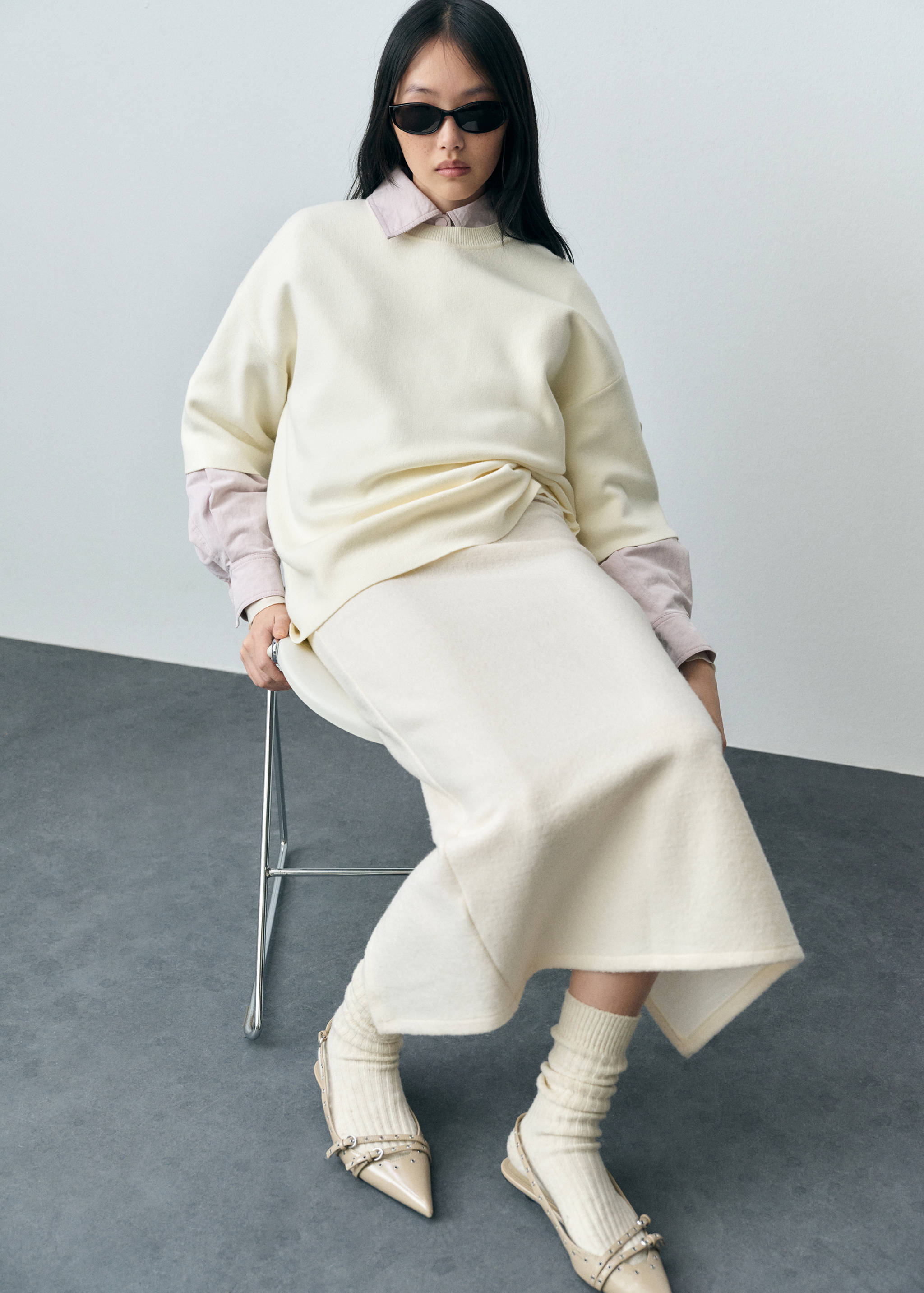 Pull-over maille fine manches courtes - Détail de l'article 6