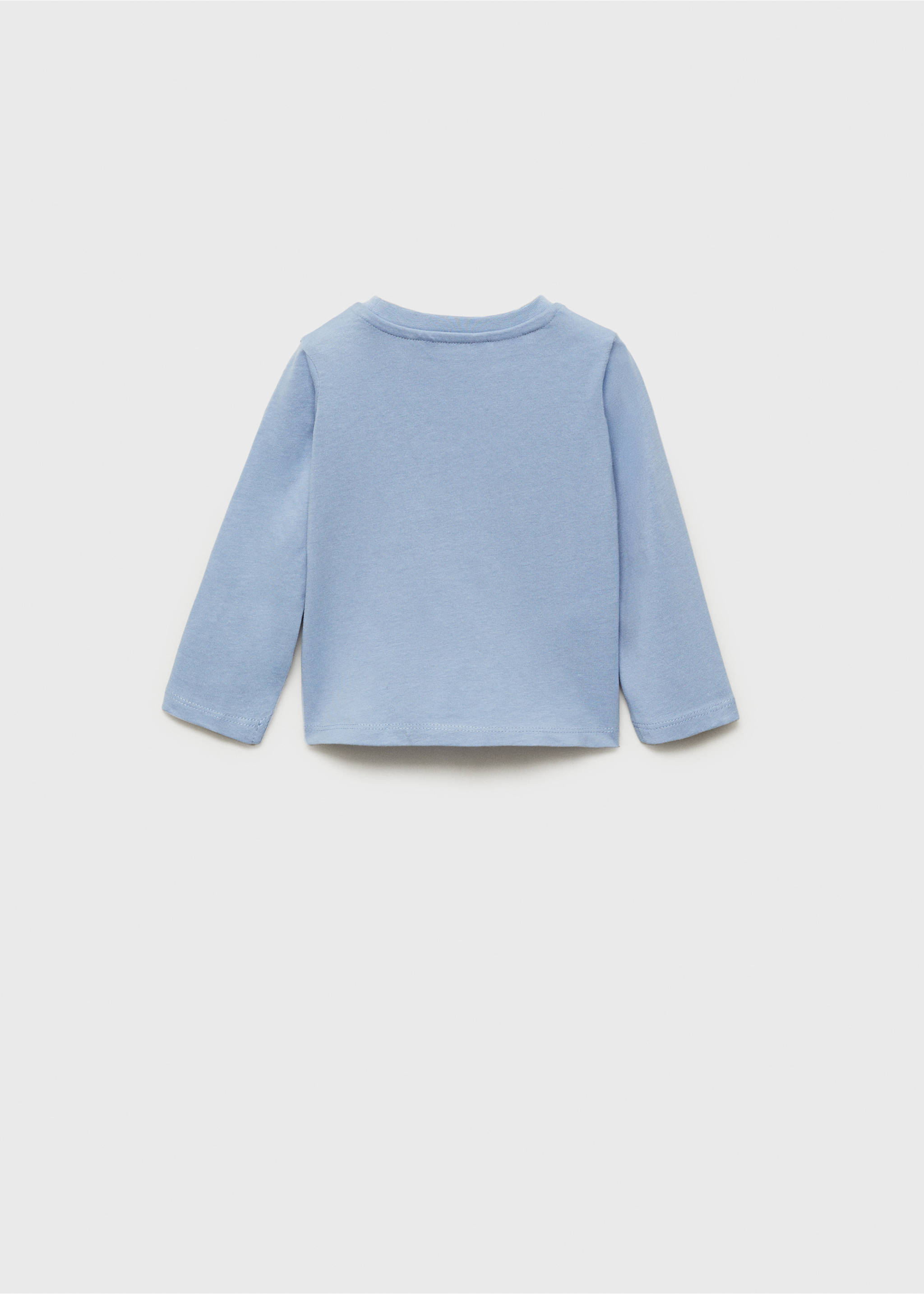 Patch pocket T-shirt - Reverse of the article, Blue. Ref: 87023276-00.