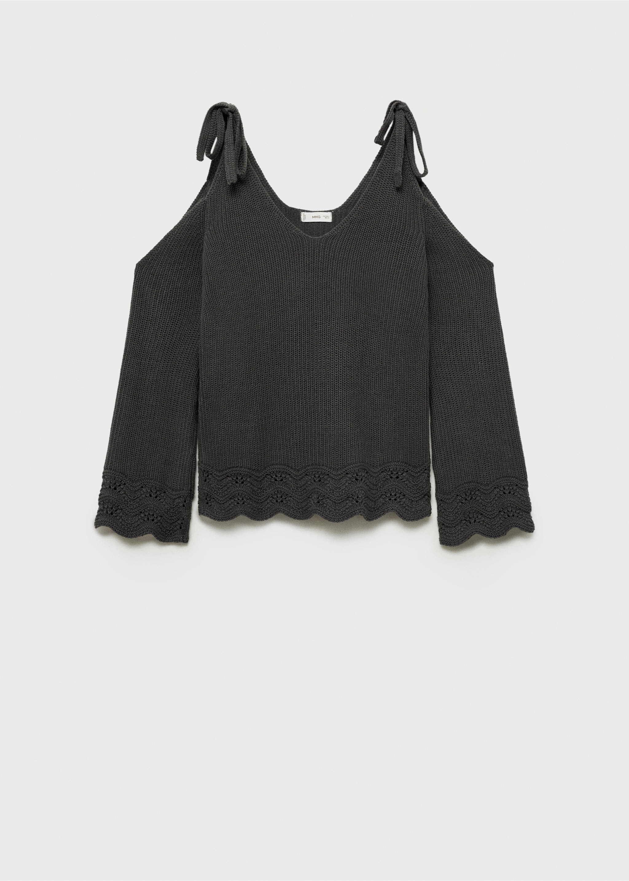 Cut-Out-Sweatshirt - Artikel ohne Model, Anthrazit. Ref: 87023278-00.