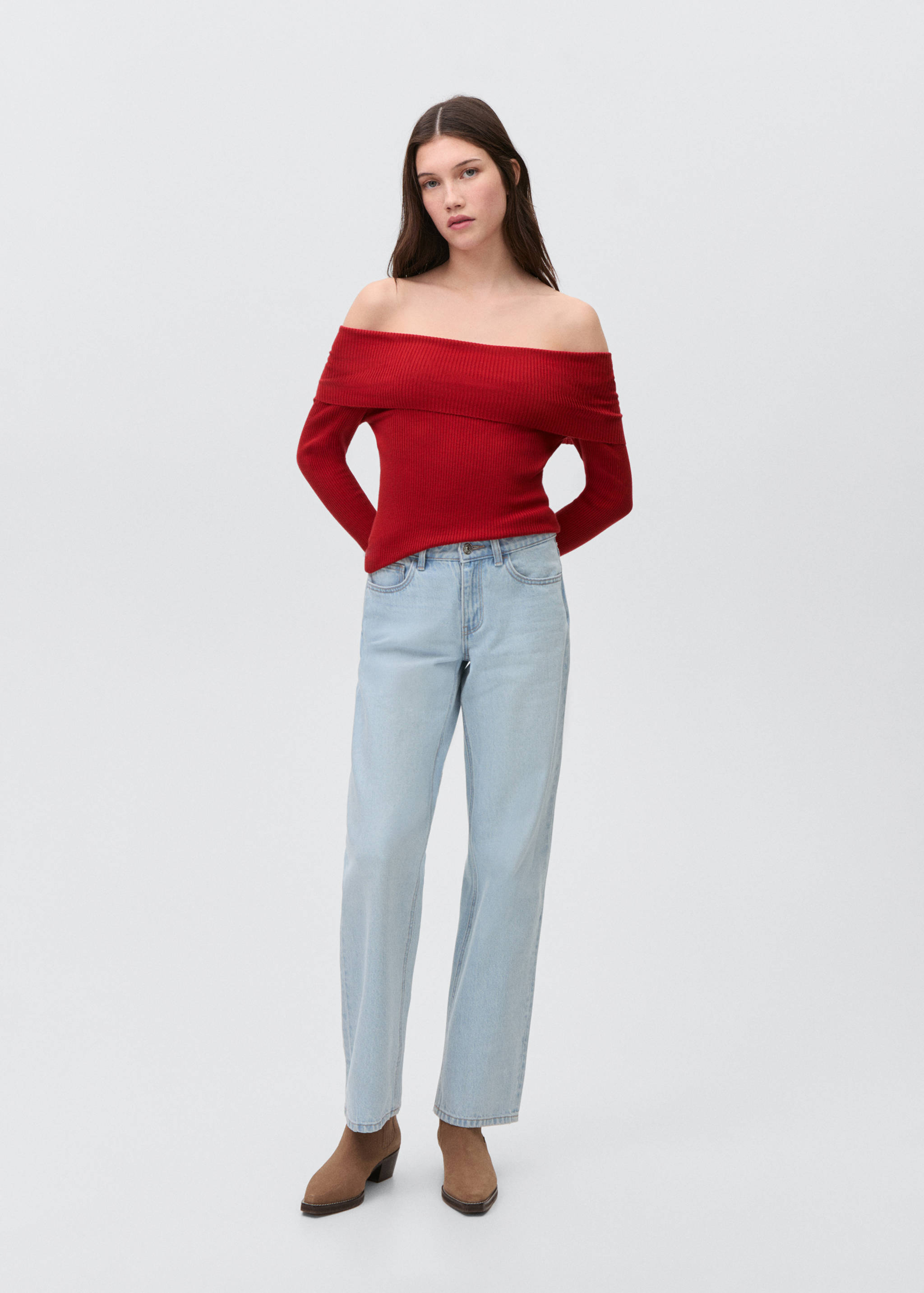 Schulterfreier Pullover - Allgemeine Ansicht