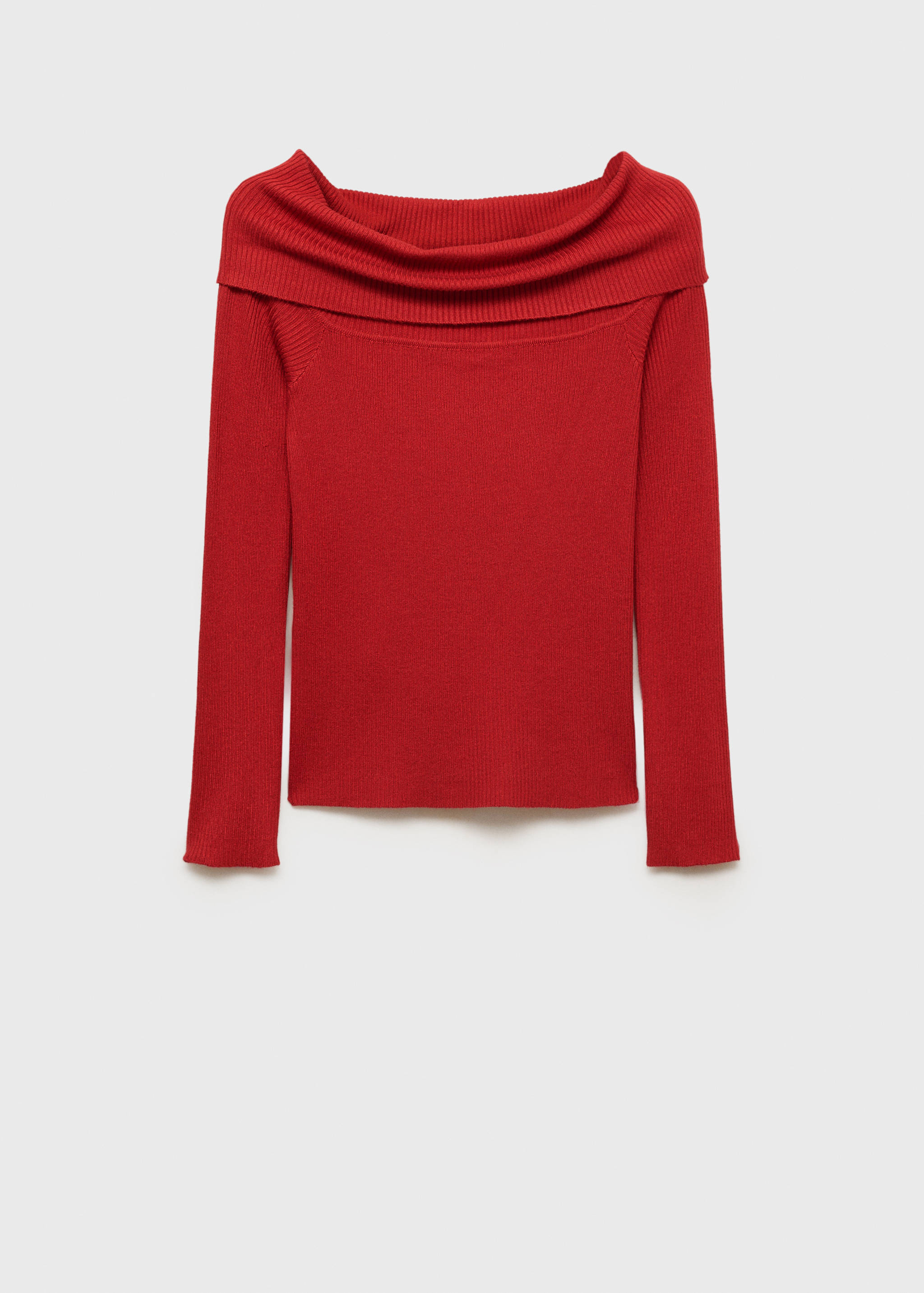 Sweter z odkrytymi ramionami - Artykuł bez modela/modelki