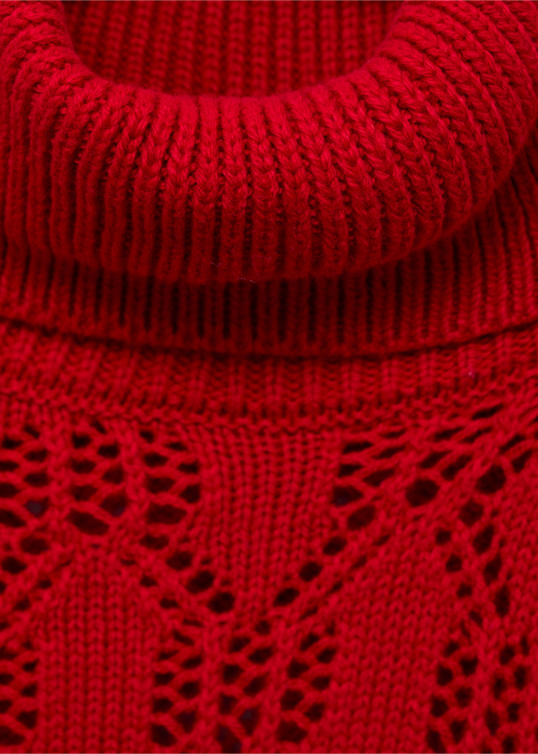 Jersei punt asimètric - Detall de l'article 8, Vermell. Ref: 87023280-00.