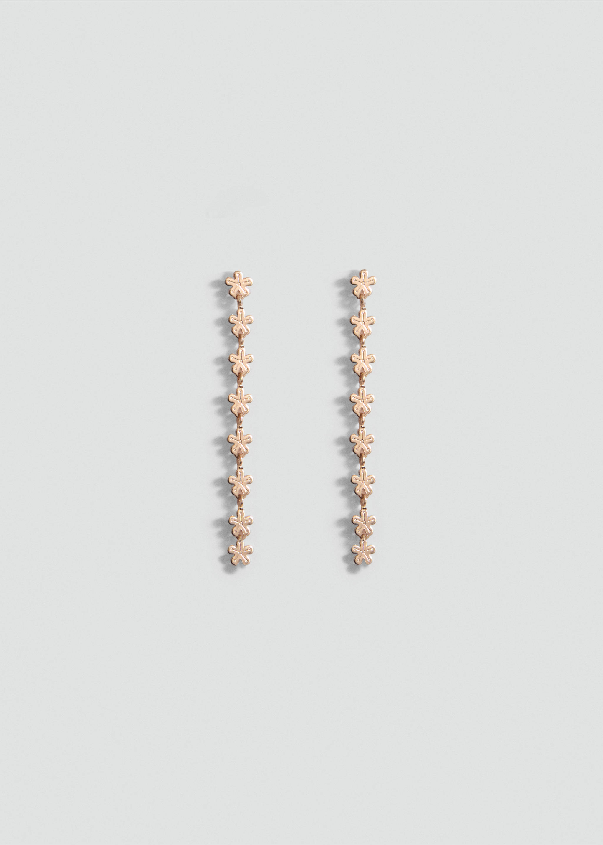 Flower pendant earrings - Article without model, Gold. Ref: 87023283-00.