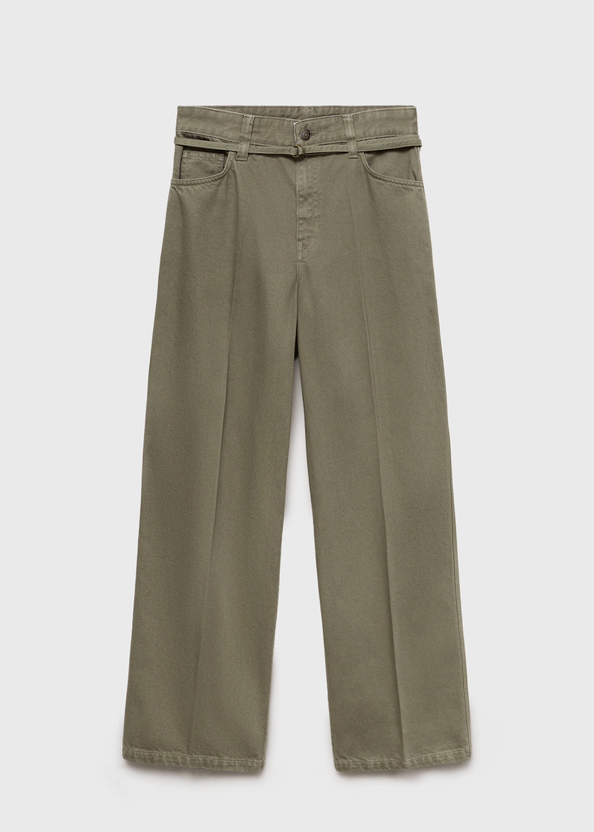 Wideleg-Jeans mit Gürteldetail - Artikel ohne Model