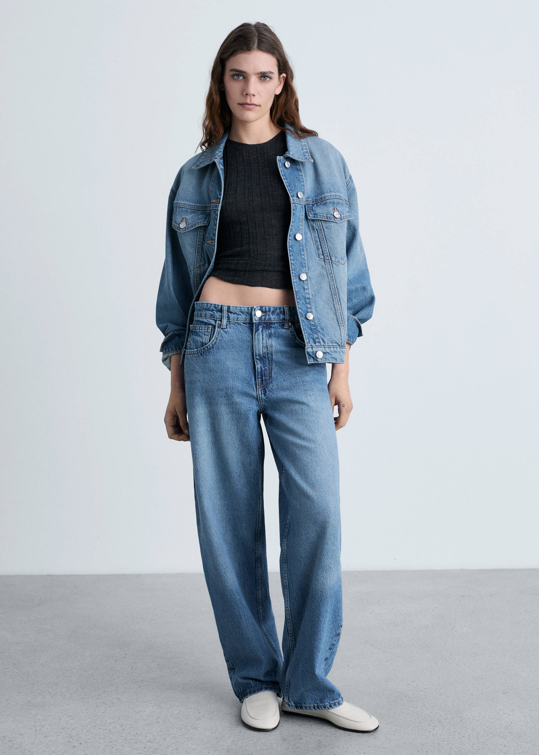 Jeans balloon tiro medio - Plano general