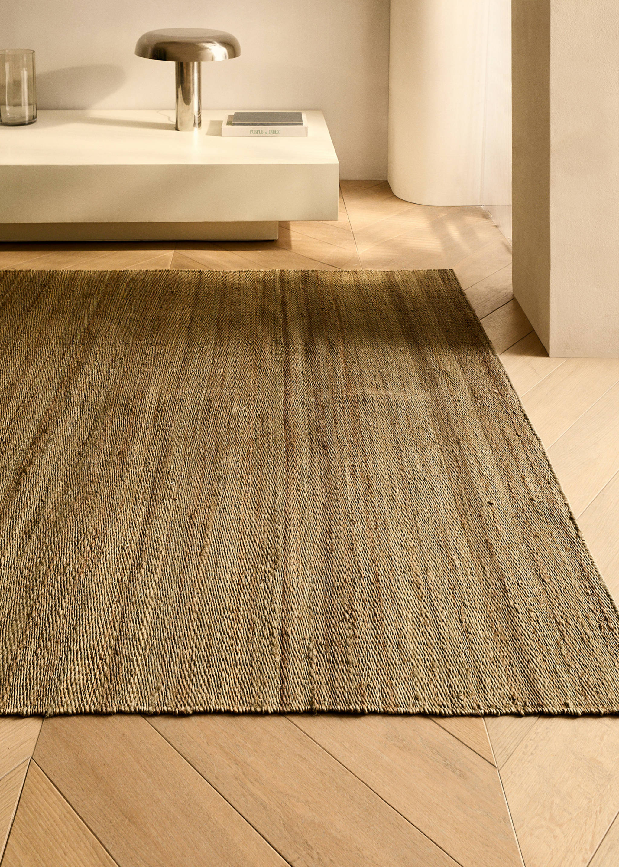 Overdyed geflochtener Teppich - Allgemeine Ansicht