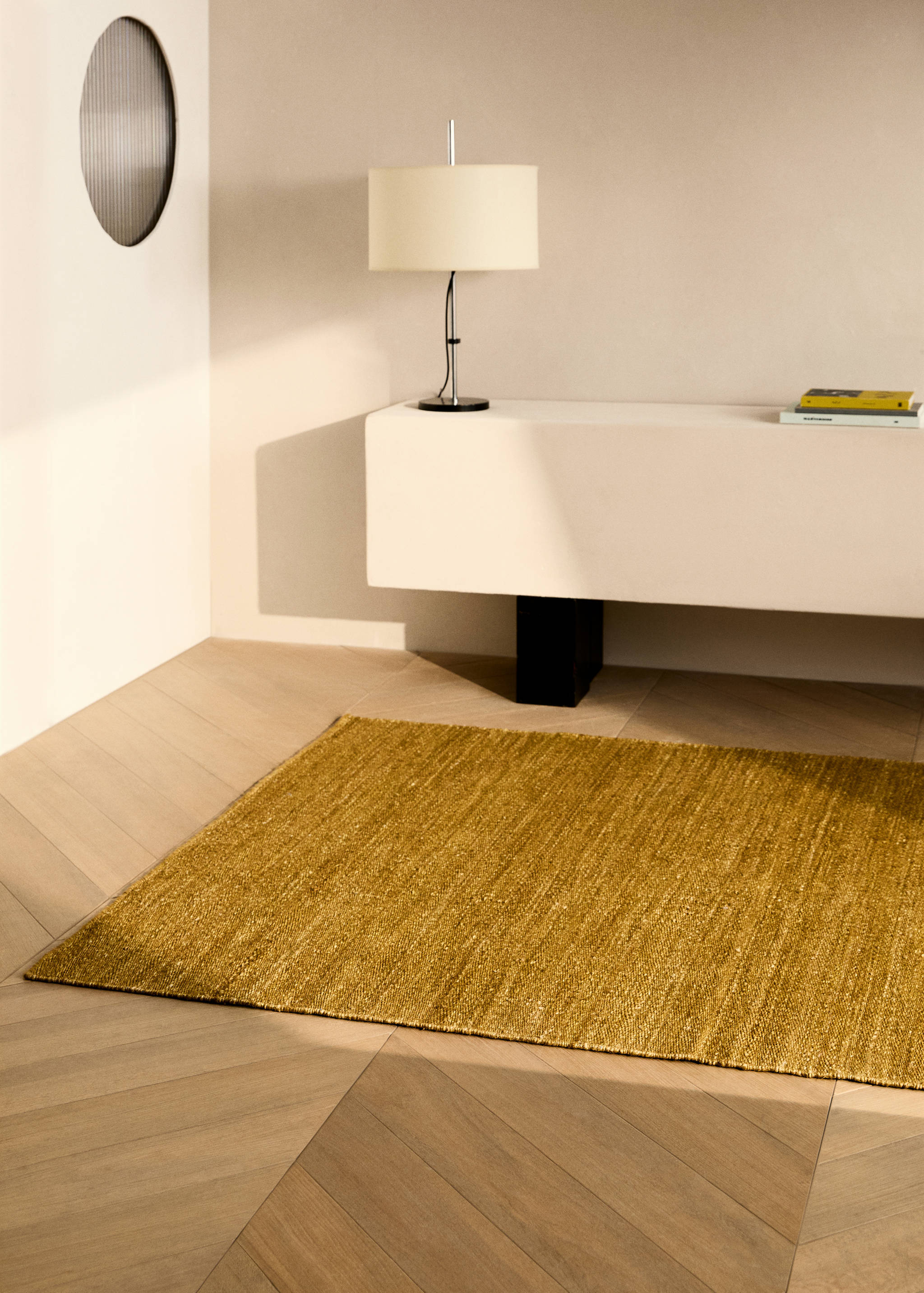 Overdyed geflochtener Teppich - Allgemeine Ansicht