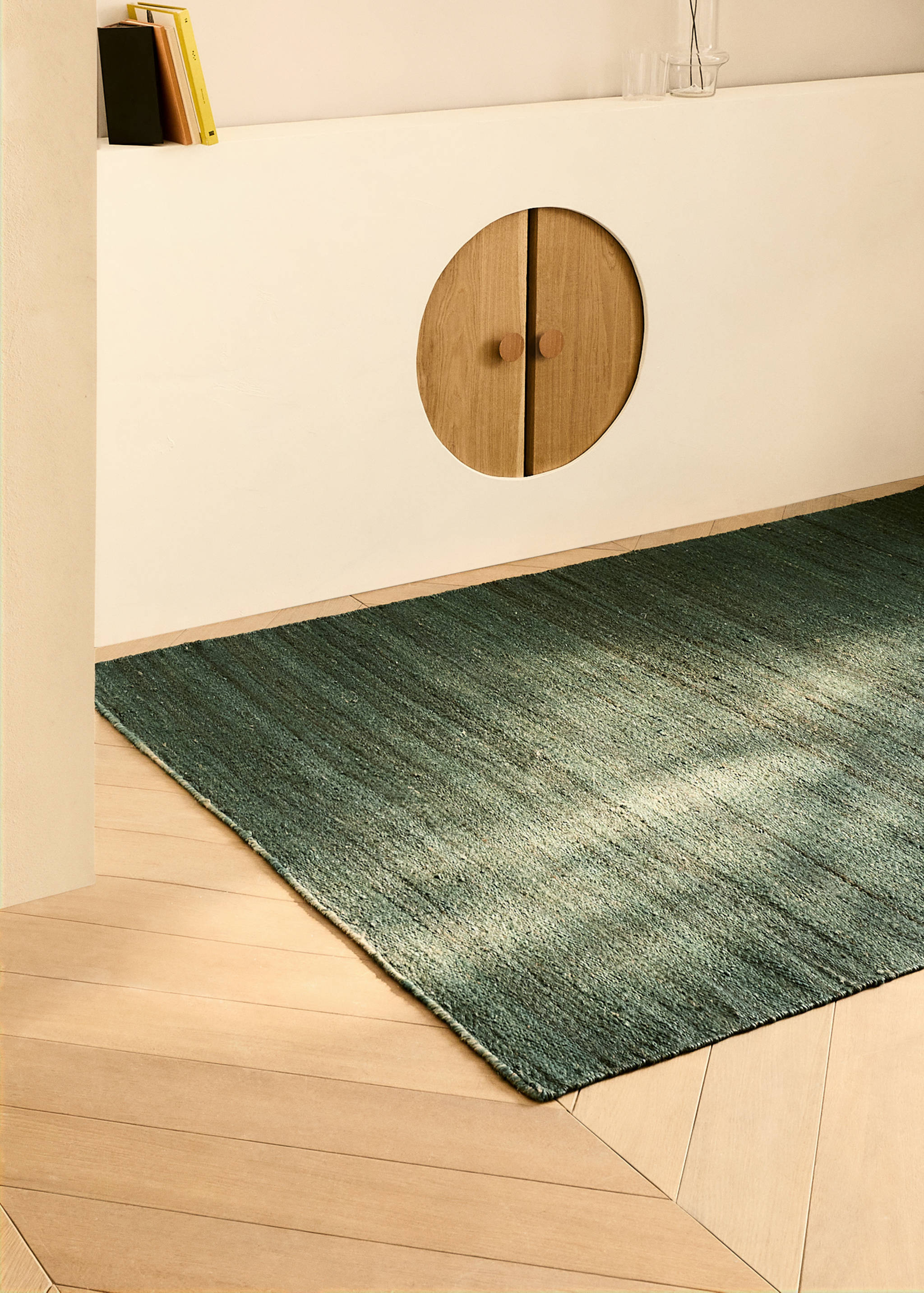 Overdyed geflochtener Teppich - Allgemeine Ansicht