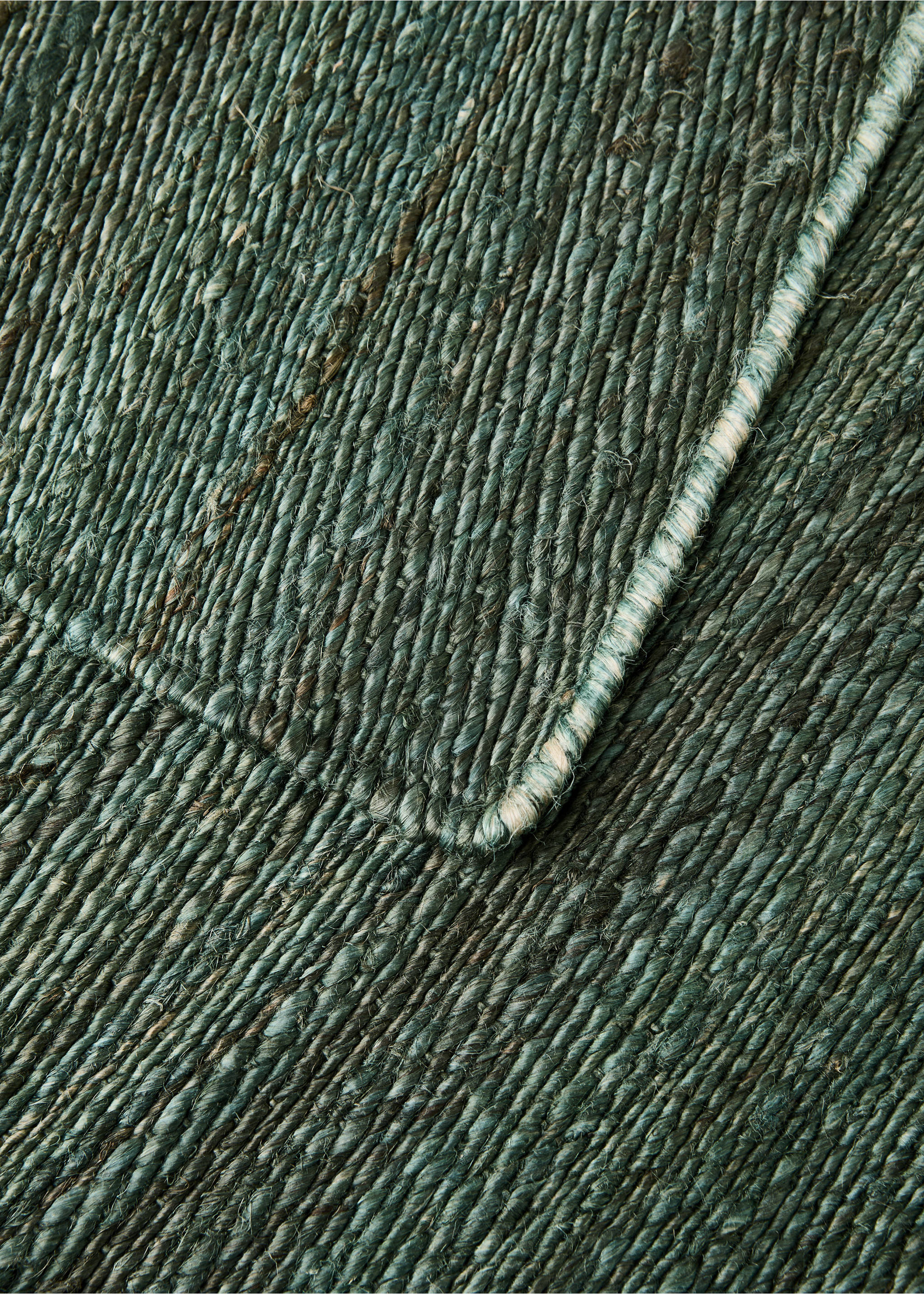 Overdyed geflochtener Teppich - Detail des Artikels 2, Grün. Ref: 87023295-00.