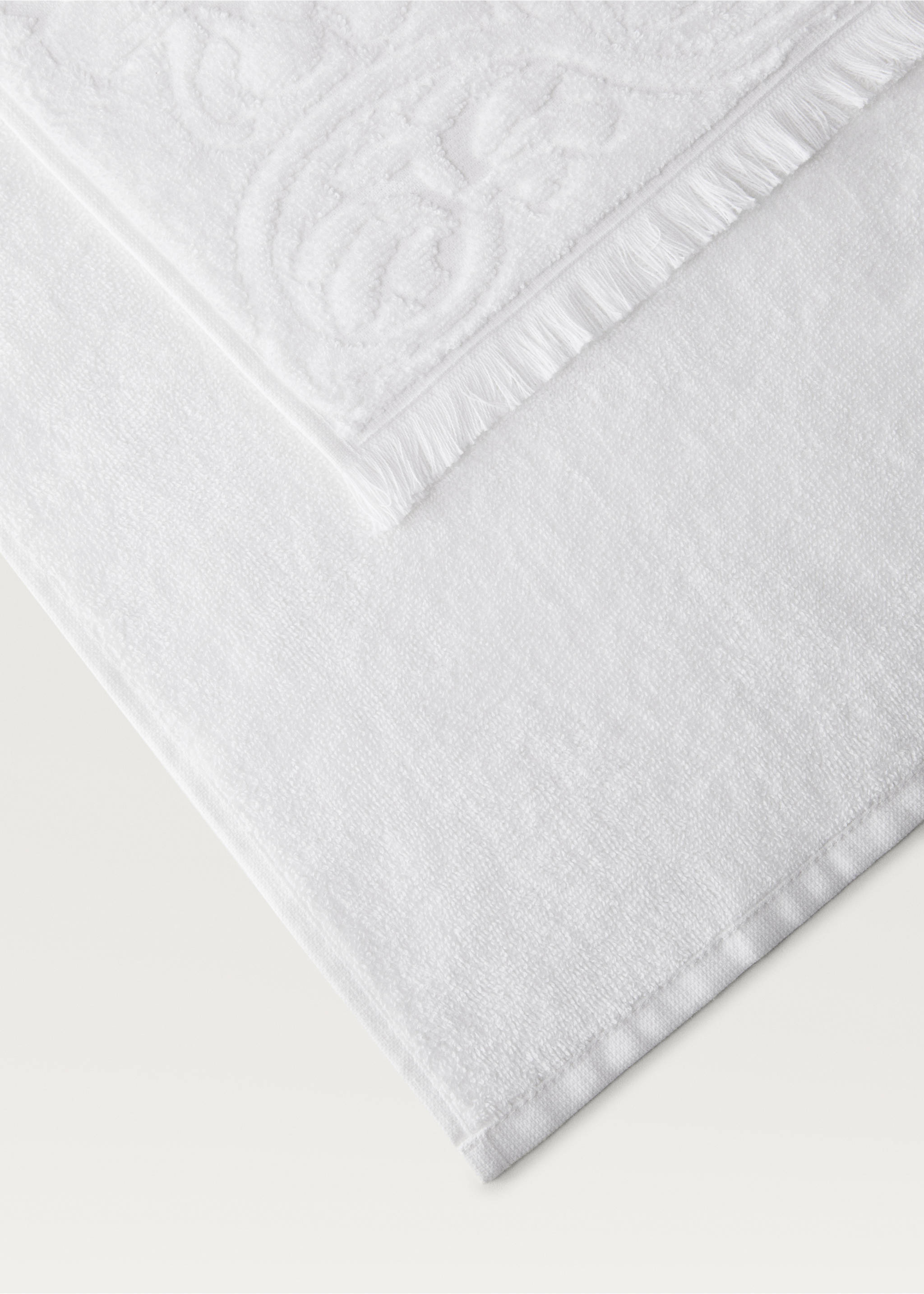 Tovallola bany sanefa floral - Detall de l'article 2, Blanc. Ref: 87023310-00.