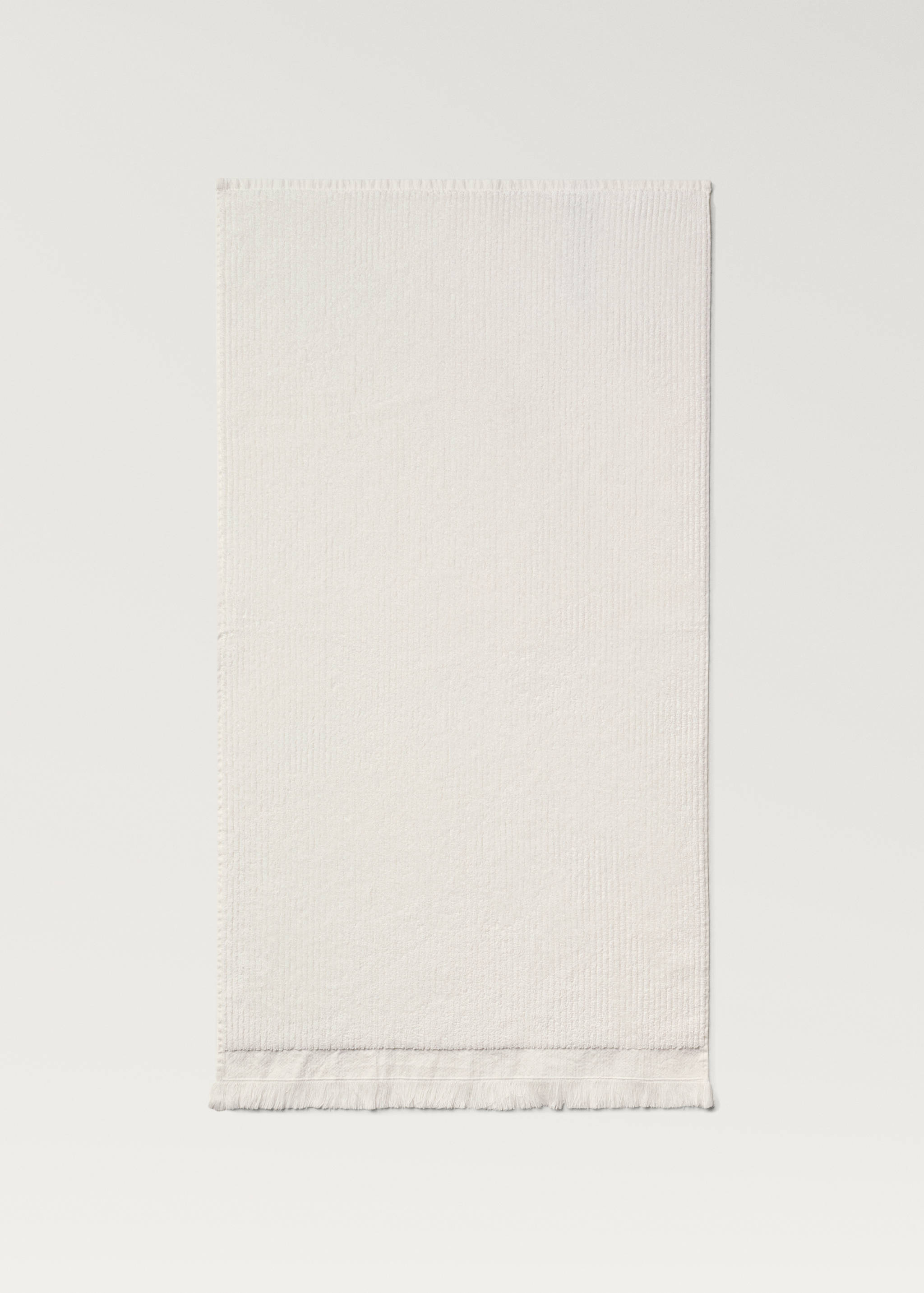 Serviette invité relief rayures franges - Détail de l'article 4
