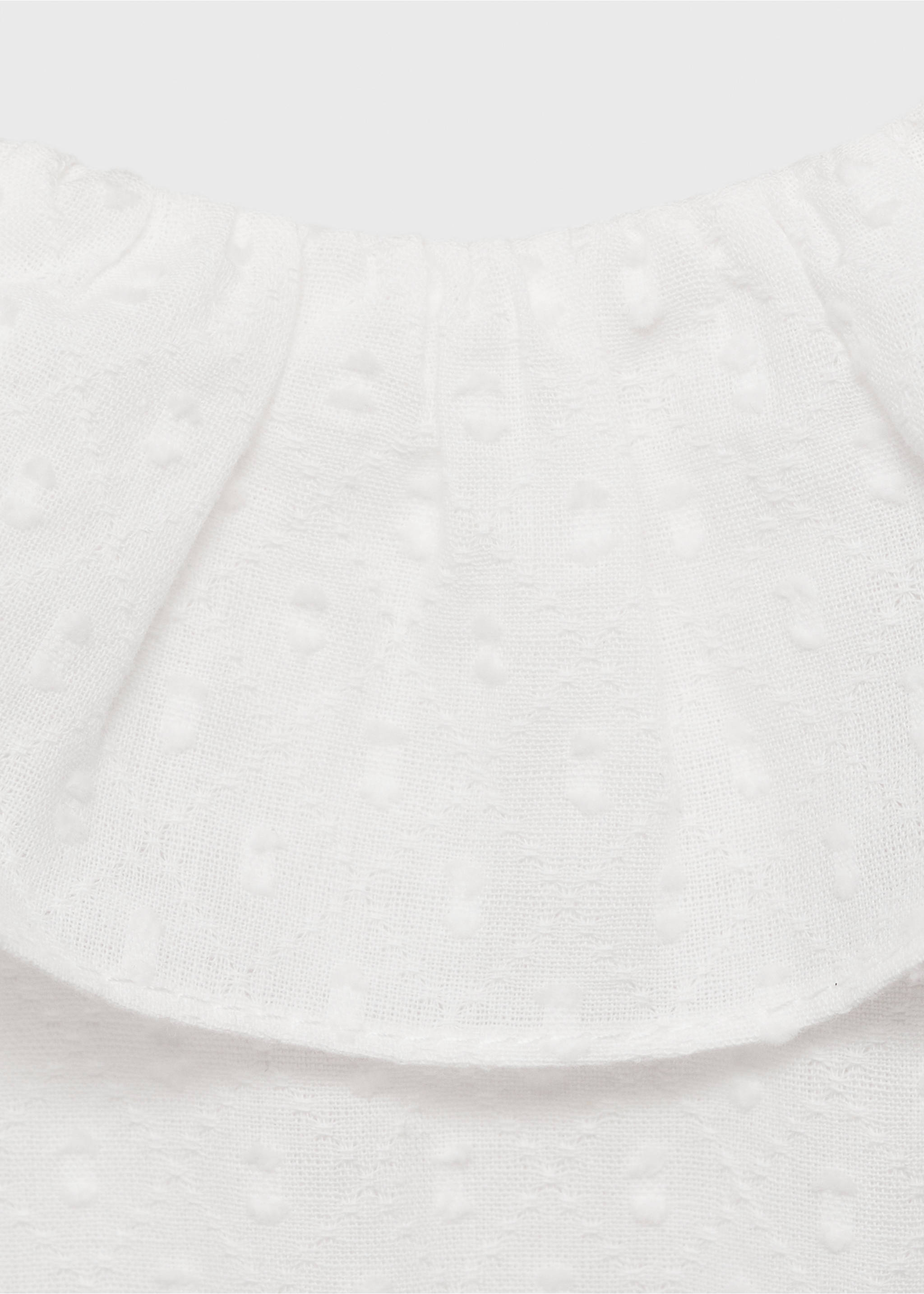 Vestido falda contraste - Detalle del artículo 8, Blanco. Ref: 87023636-00.