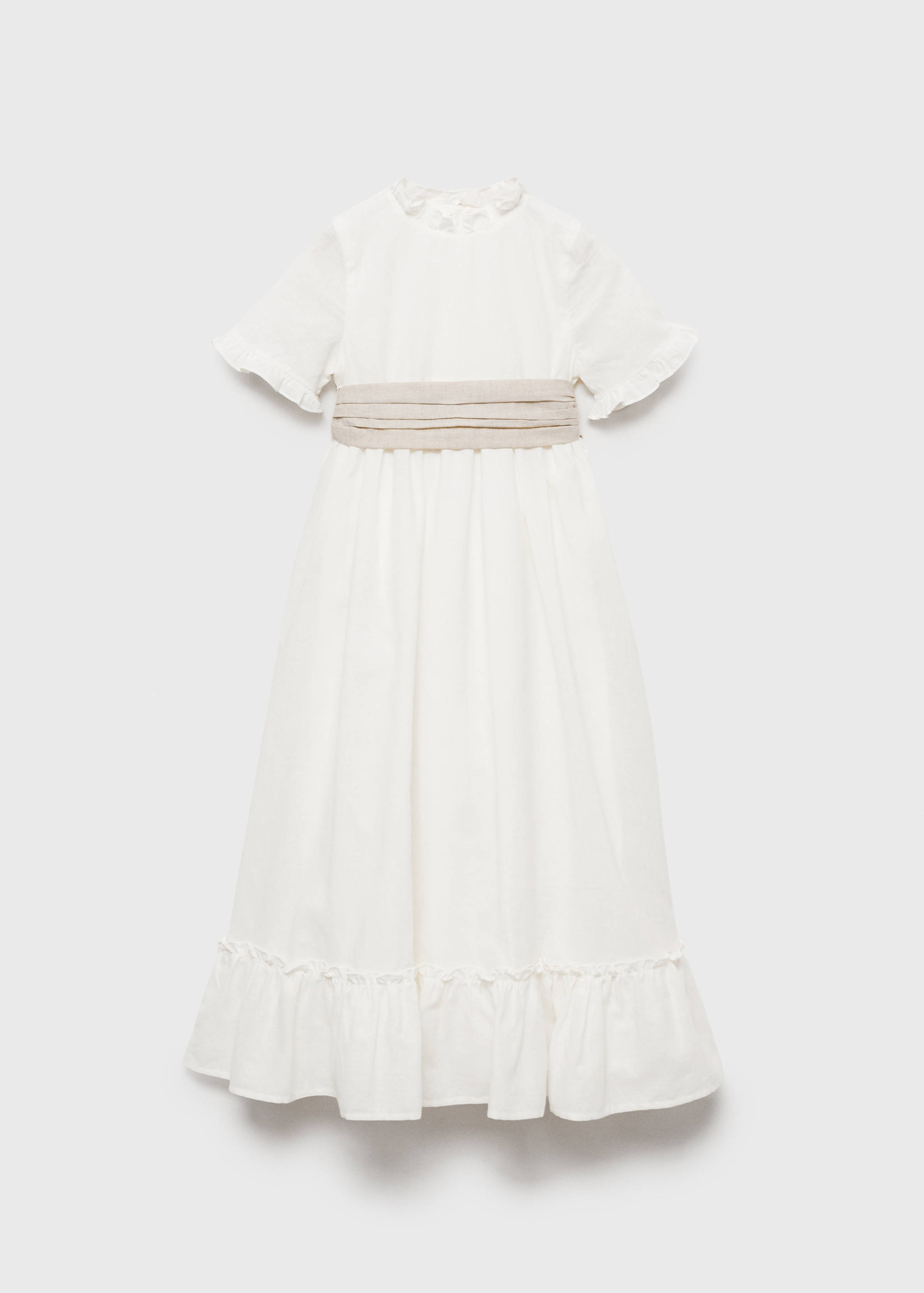 Ruffled linen dress - Article without model