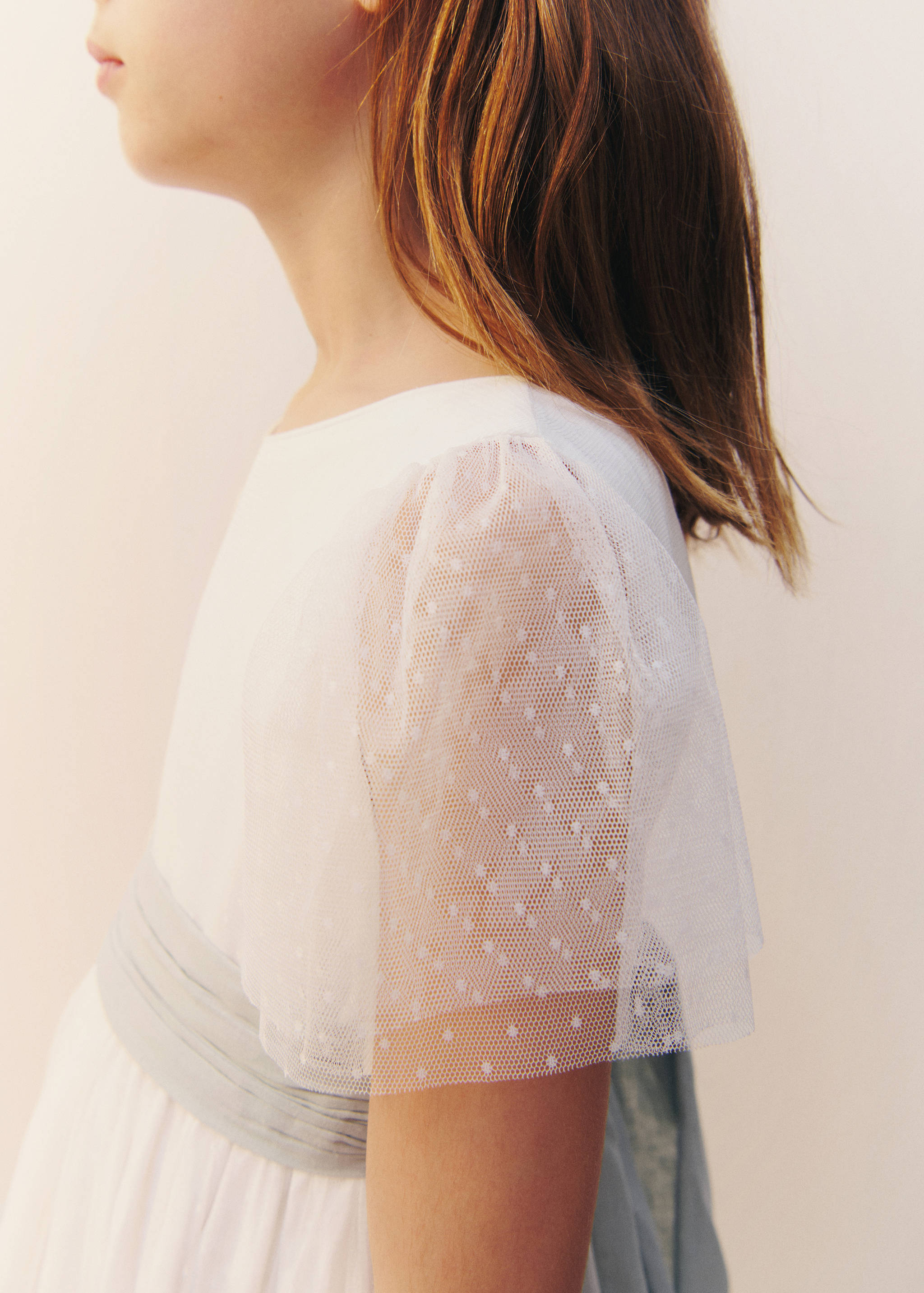 Plumetis-Kleid mit Schleife - Detail des Artikels 5