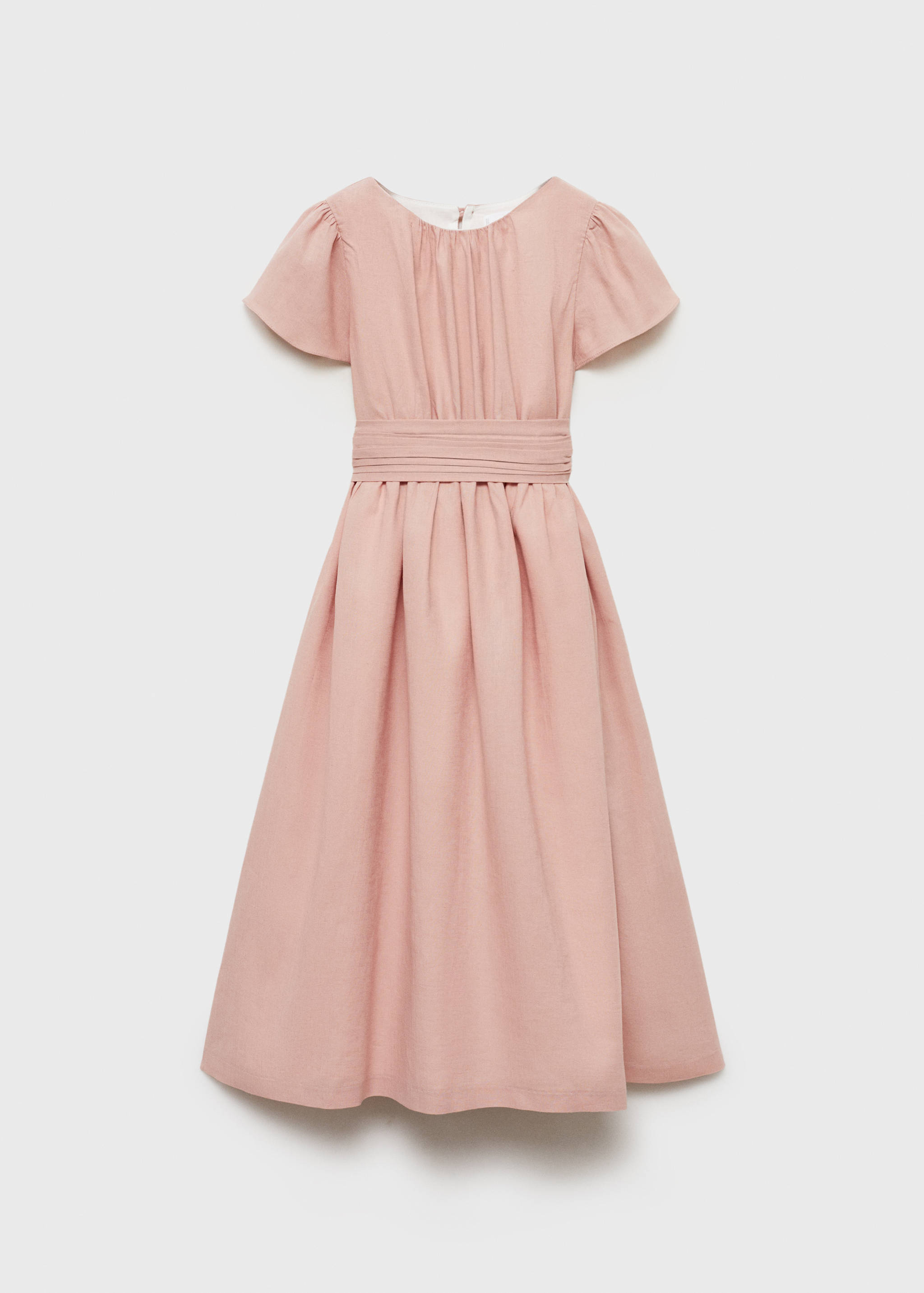 Vestido de linho com abertura nas costas - Artigo sem modelo