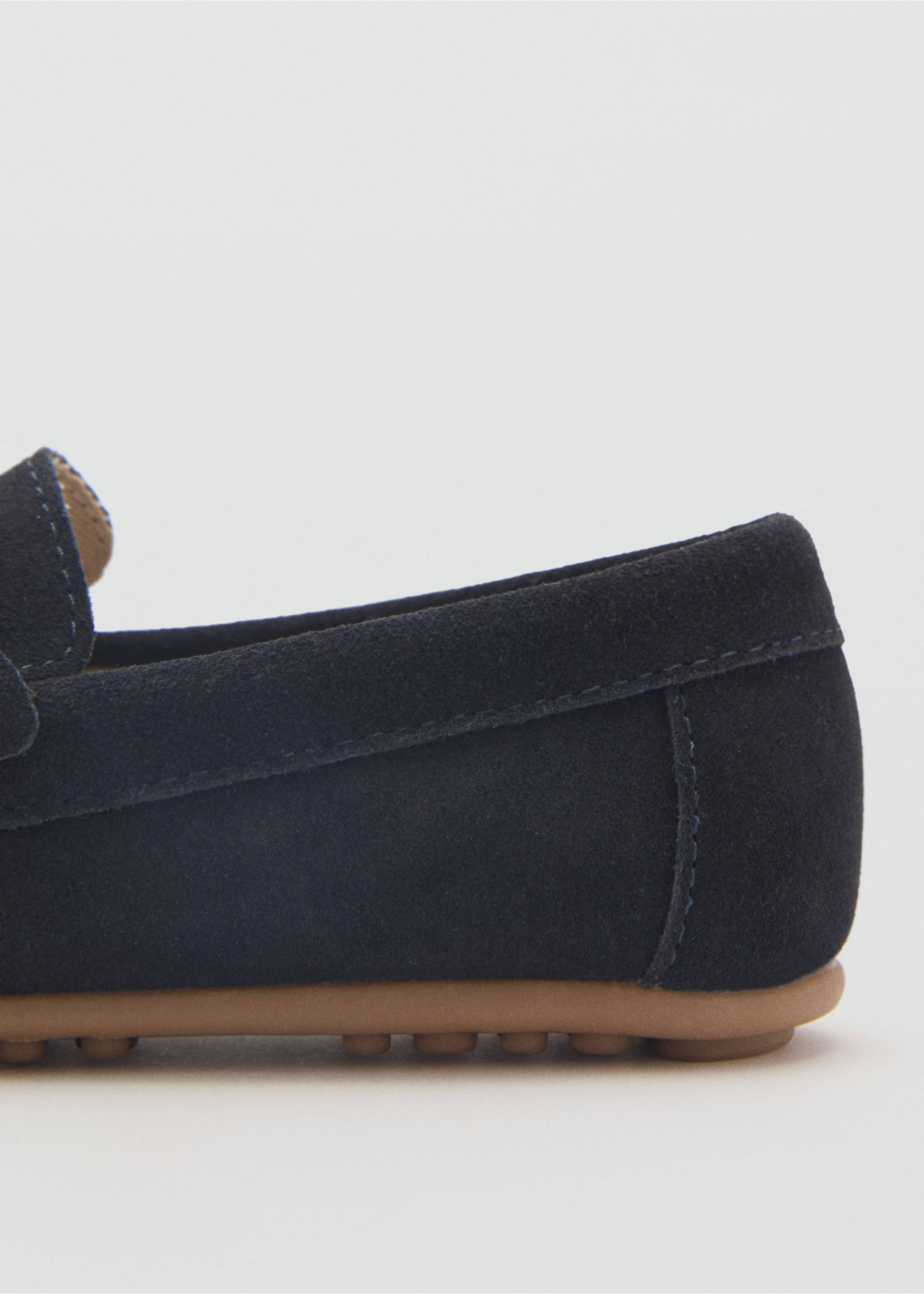 Suede leather loafers - Details of the article 1, Blue. Ref: 87023642-00.