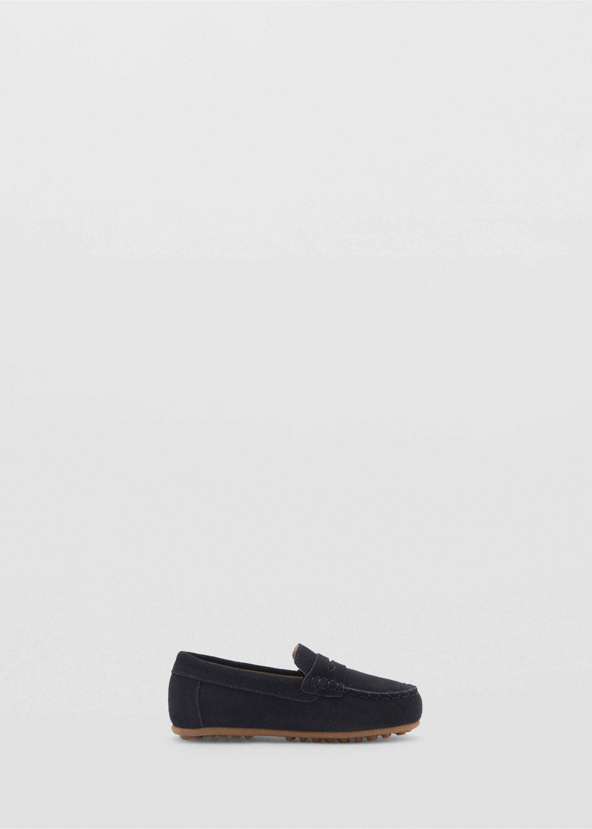 Suede leather loafers - Article without model, Blue. Ref: 87023642-00.