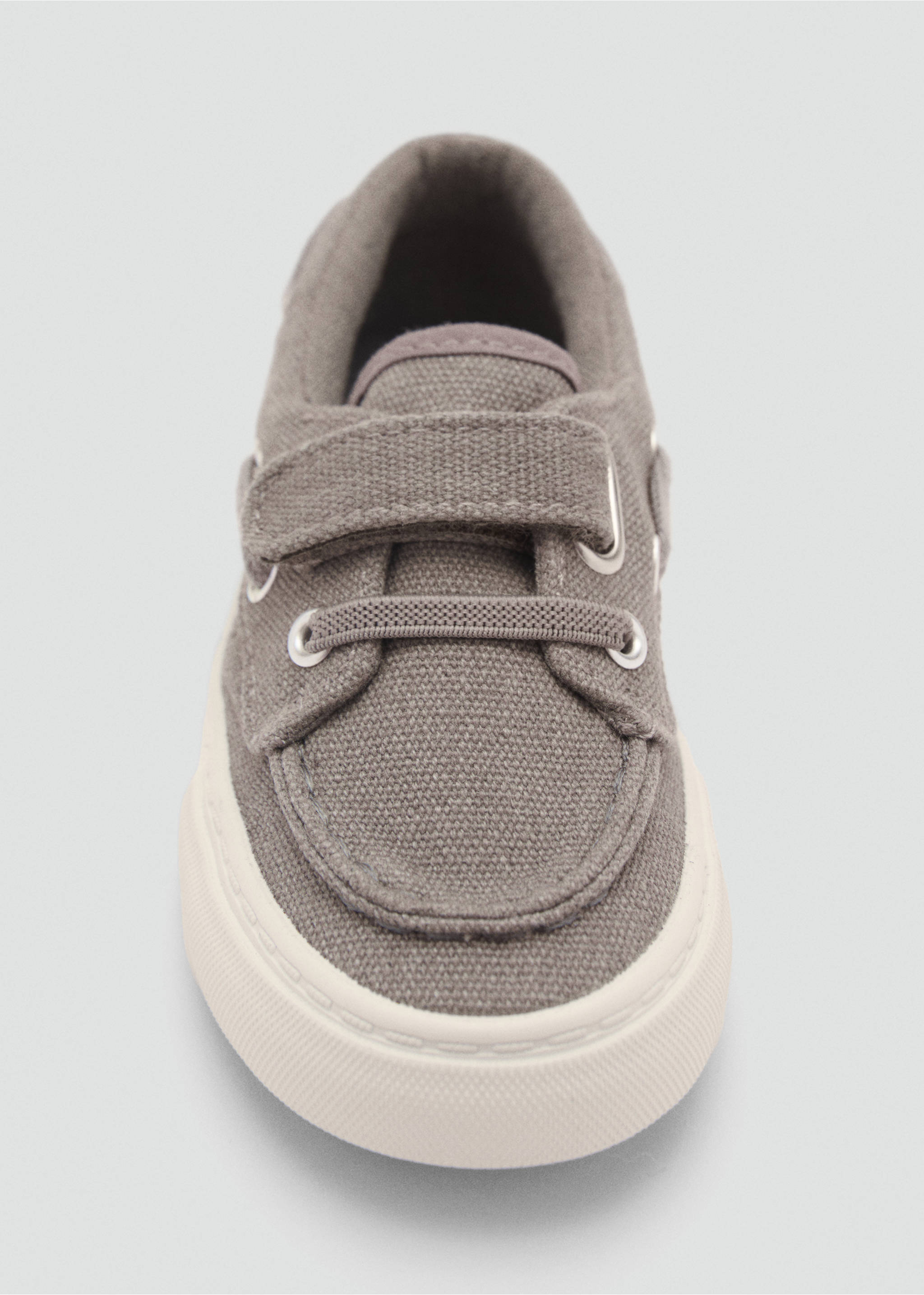 Nautical velcro sneakers - Details of the article 3, Grey. Ref: 87023643-00.