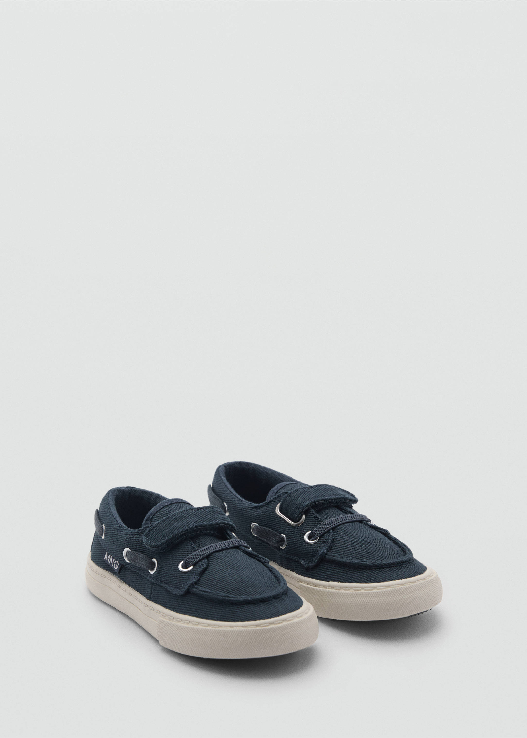 Nautical velcro sneakers - Medium plane, Blue. Ref: 87023644-00.