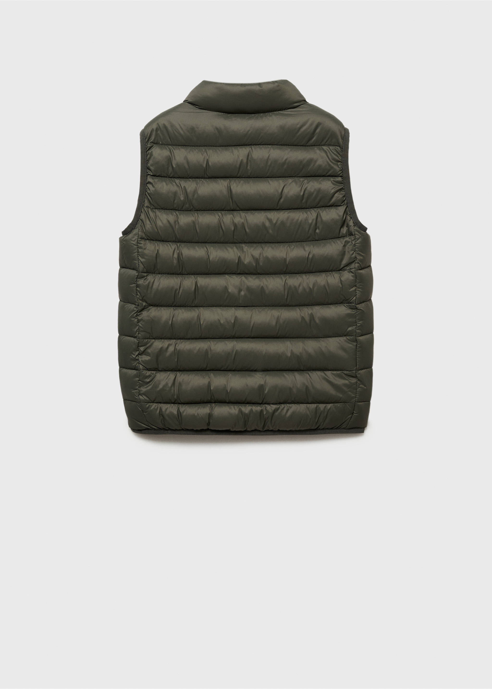 Quilted gilet - Reverse of the article, Khaki. Ref: 87023652-00.