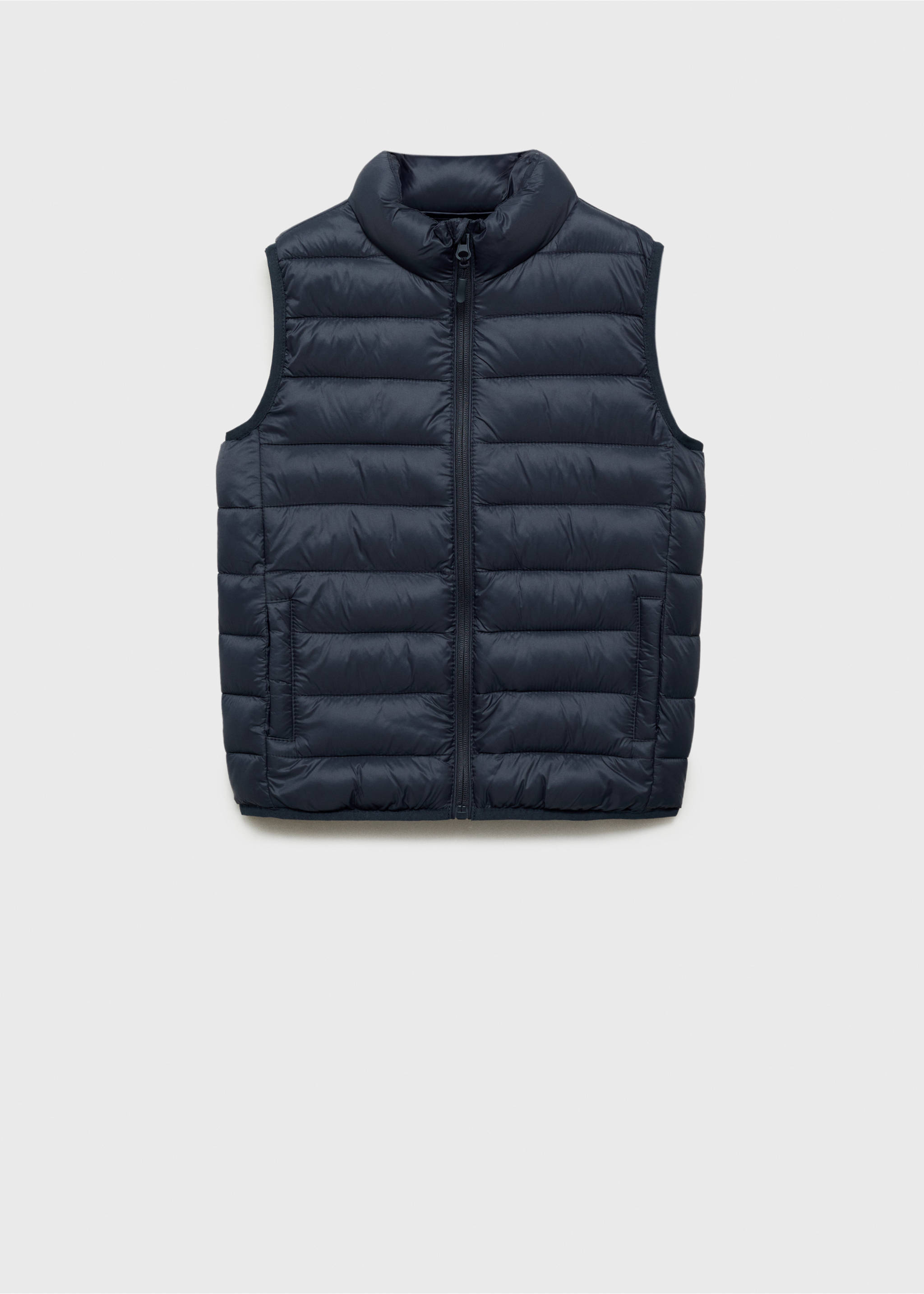 Quilted gilet - Article without model, Dark Navy. Ref: 87023652-00.