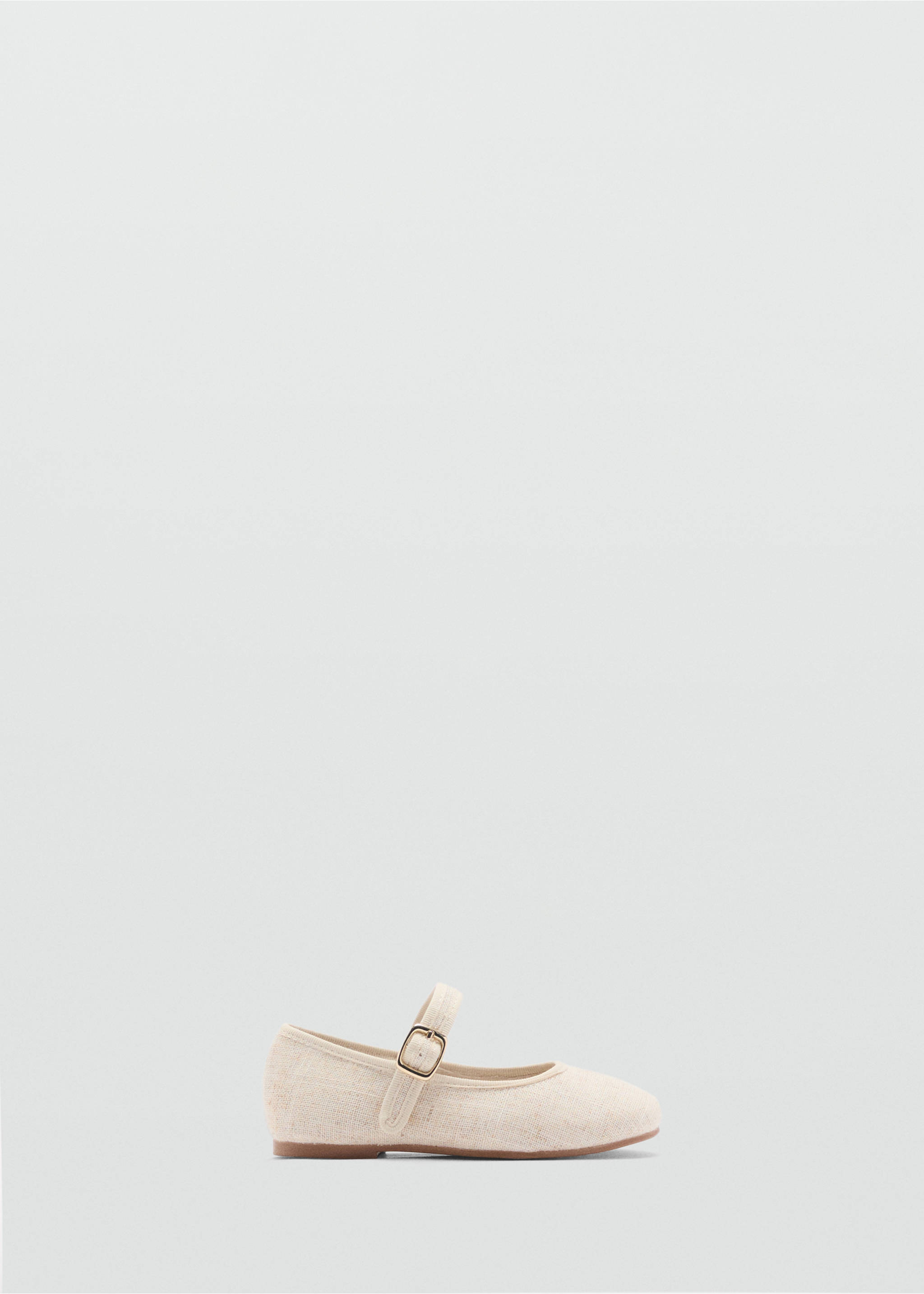 Ballerinaskor med spänne - Artikel utan modell, Sand. Ref: 87023653-00.