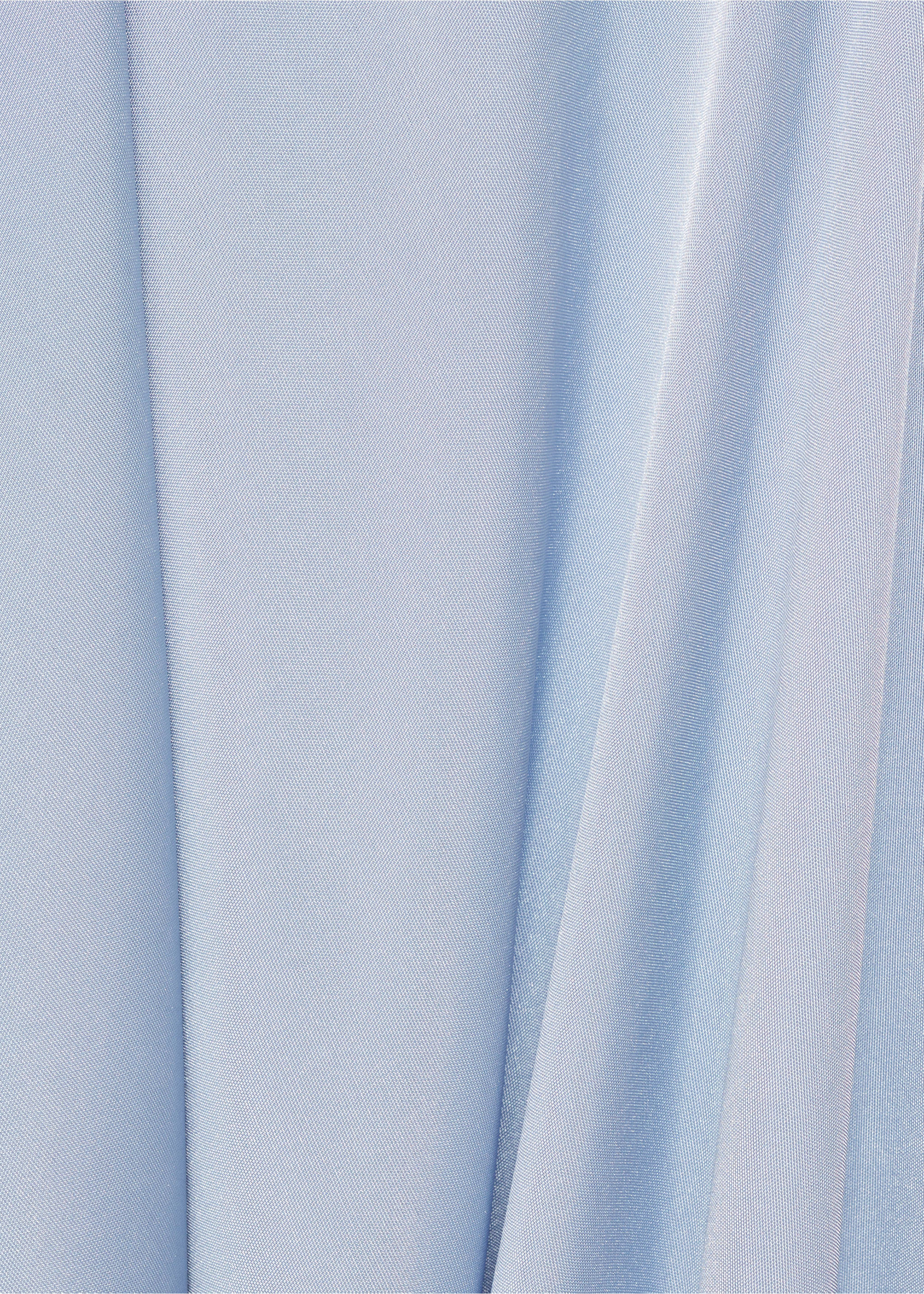 Asymmetric draped gown - Details of the article 0, Sky Blue. Ref: 87024065-00.