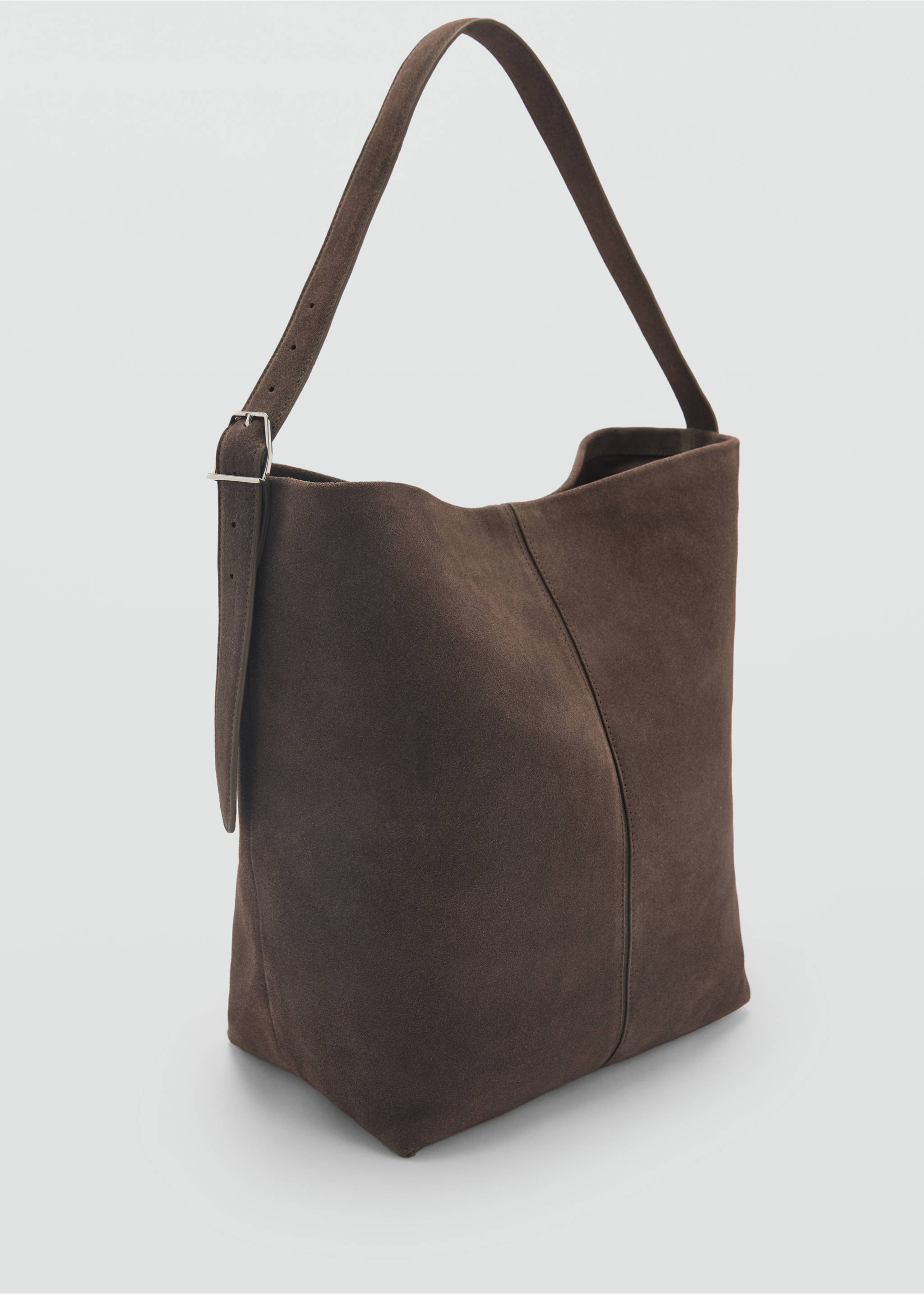 Suède shopper - Middenvlak, Middenbruin. Ref: 87024069-00.