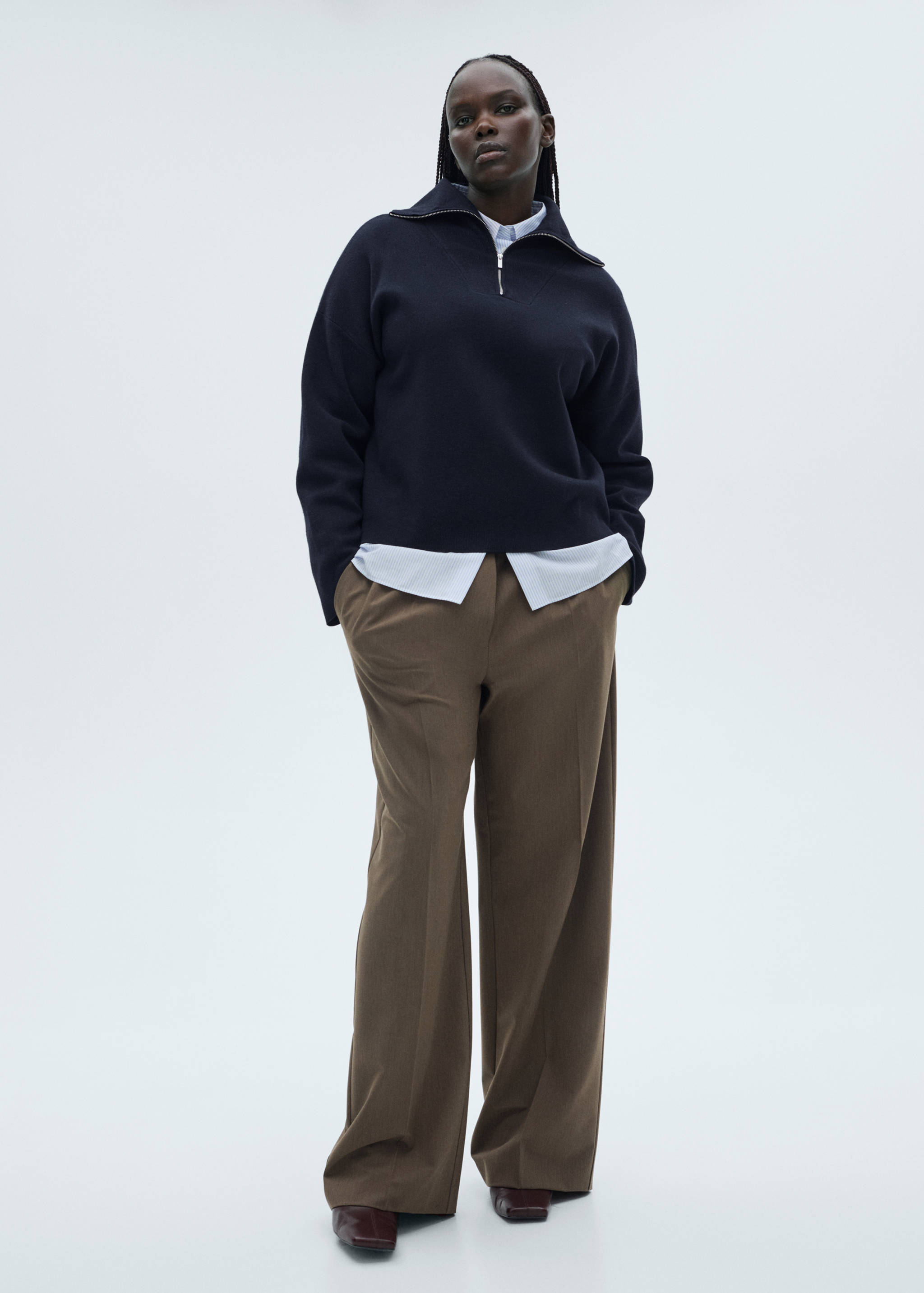 Zip neck jumper - Details of the article 3