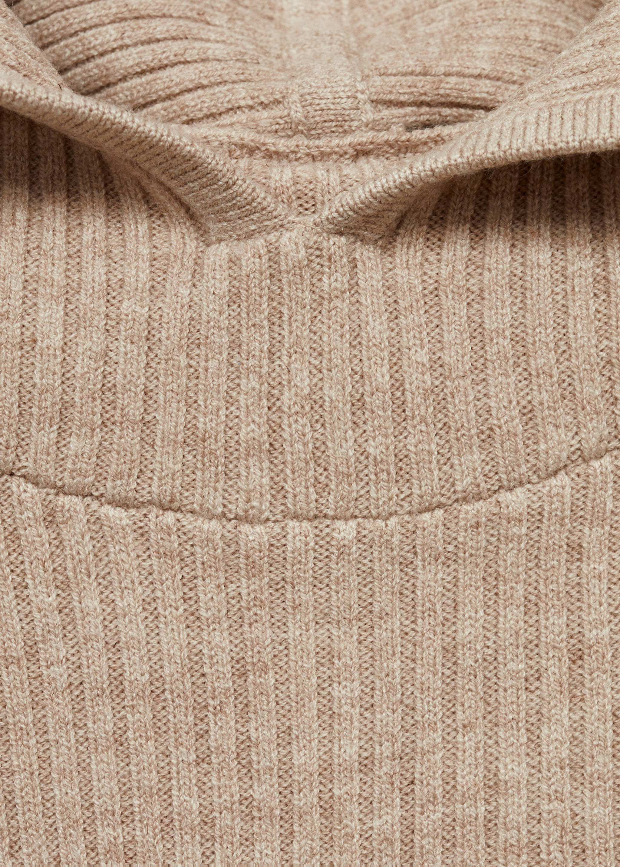 Gerippter Pullover mit Kapuze - Detail des Artikels 8