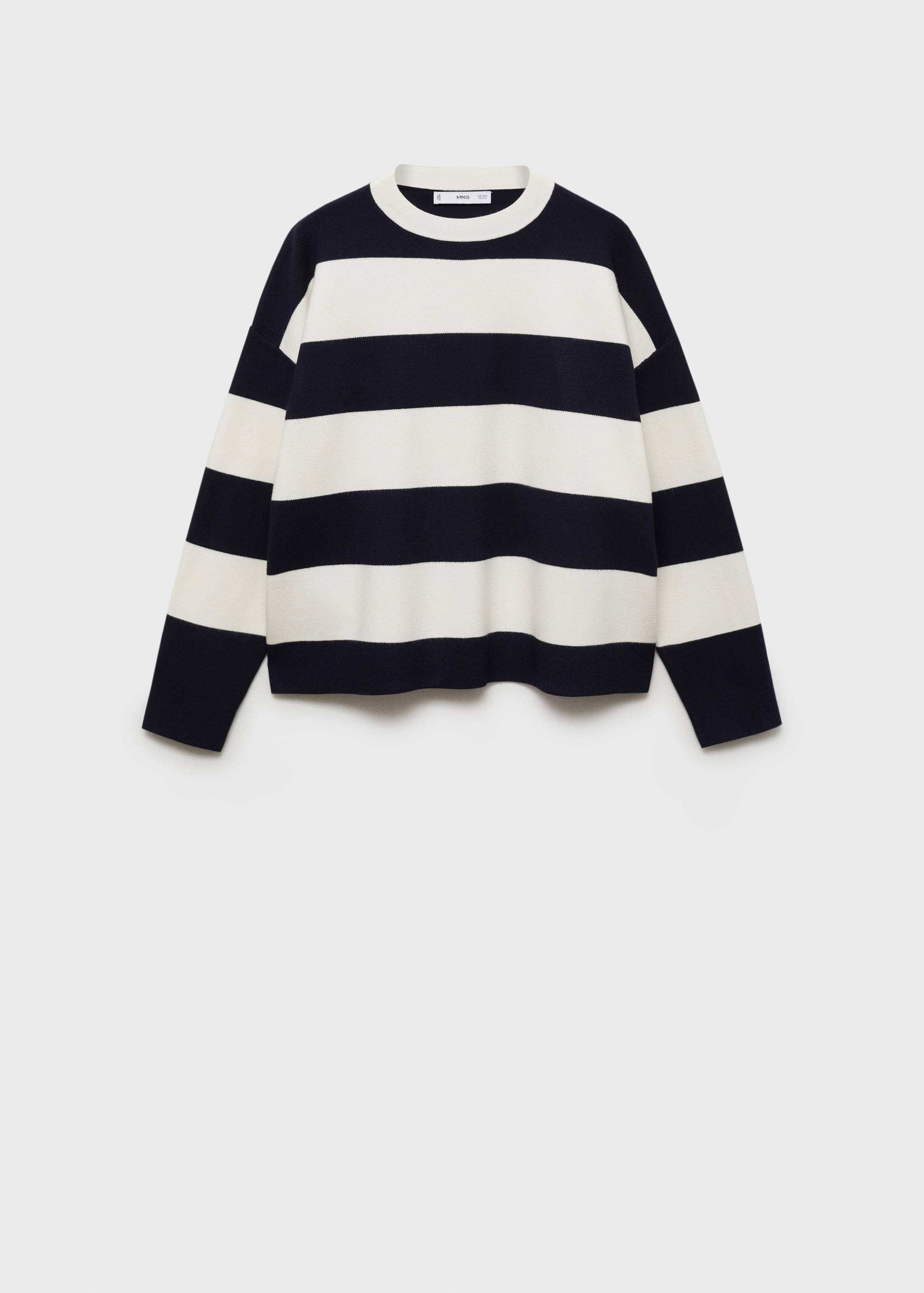 Round-neck striped sweater - Article without model
