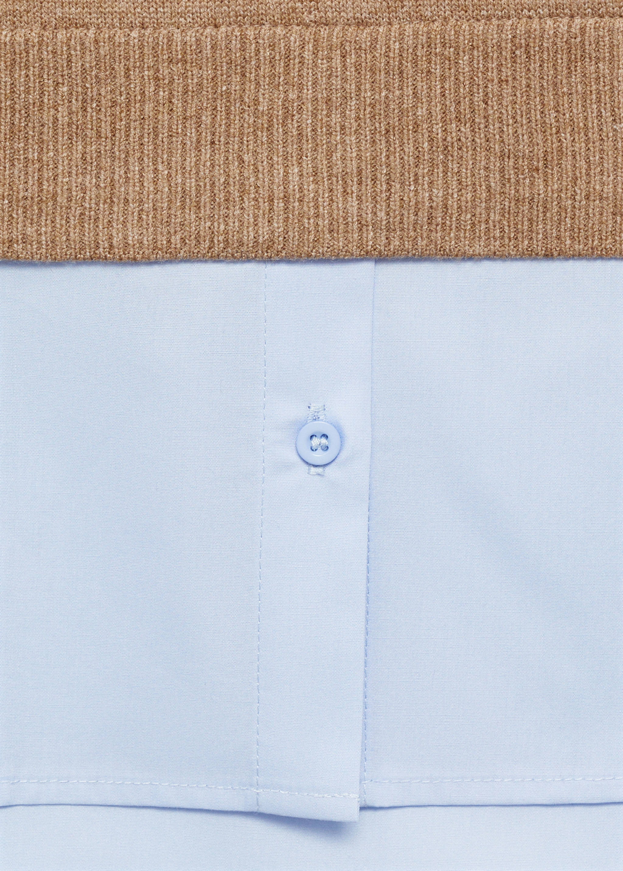 Combined knitted sweater - Details of the article 8