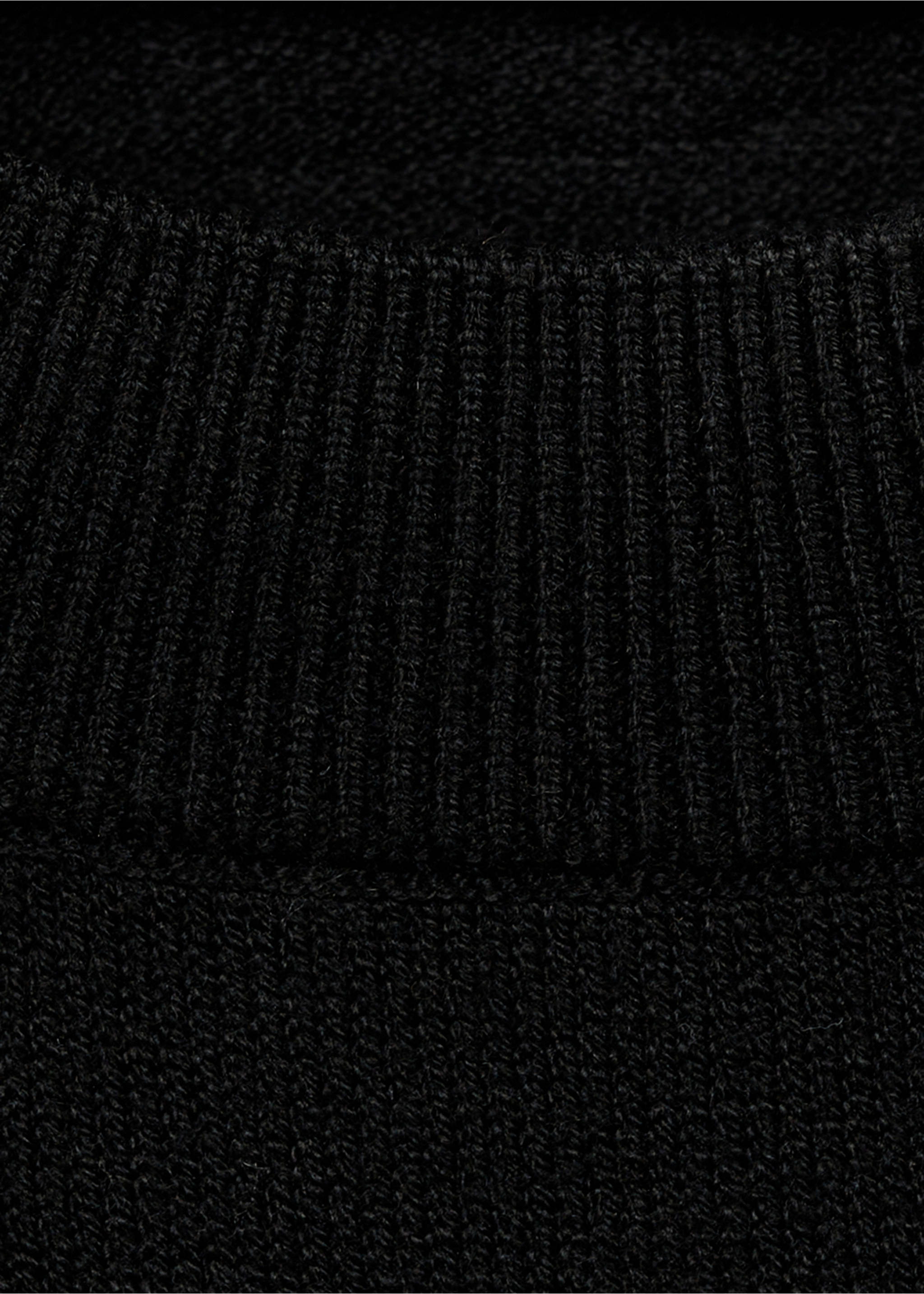 Combined knitted sweater - Details of the article 0, Black. Ref: 87024080-00.